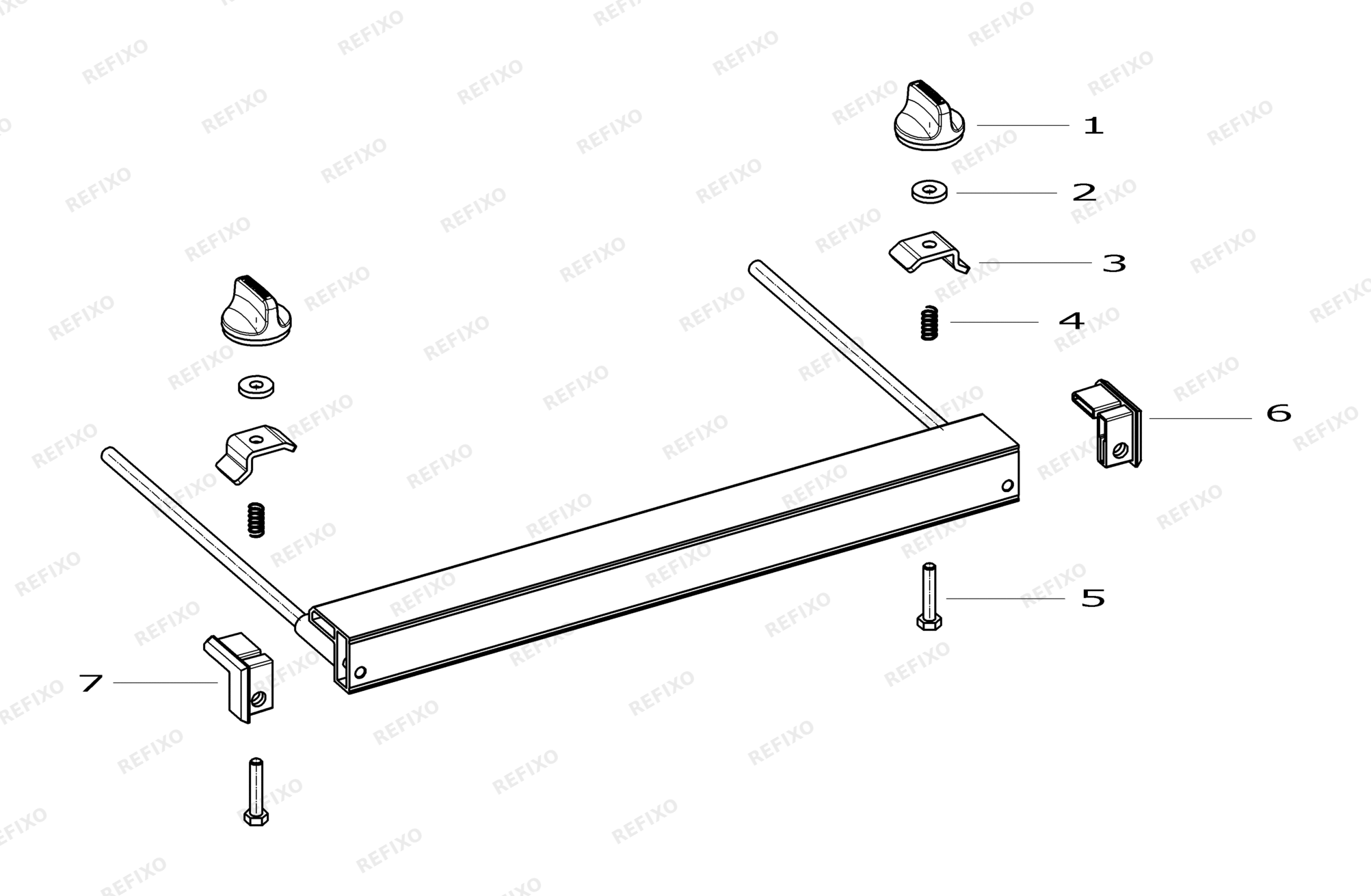 Деталировка Festool PARALLELANSCHL. PA-TS 75 492243 — схема запчастей в разборе