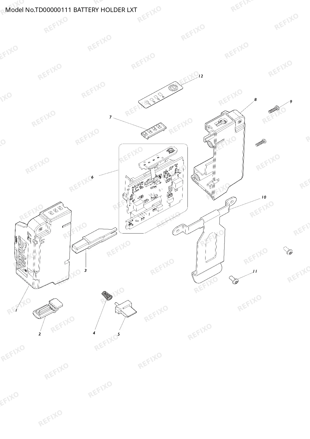 Деталировка MAKITA TD00000111 — схема запчастей в разборе