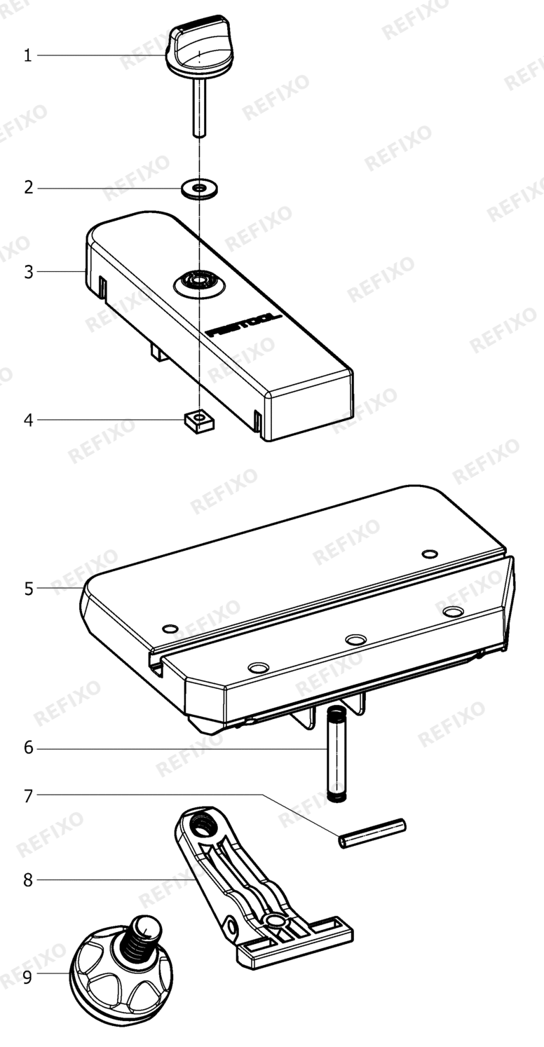 Деталировка Festool AB-KS 120 - угловая опора 494317 — схема запчастей в разборе