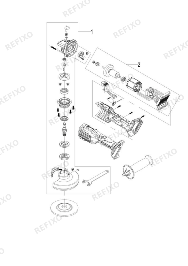 Деталировка Greenworks 3200207-Exploded view дата производства до 22-04-2024 — схема запчастей в разборе