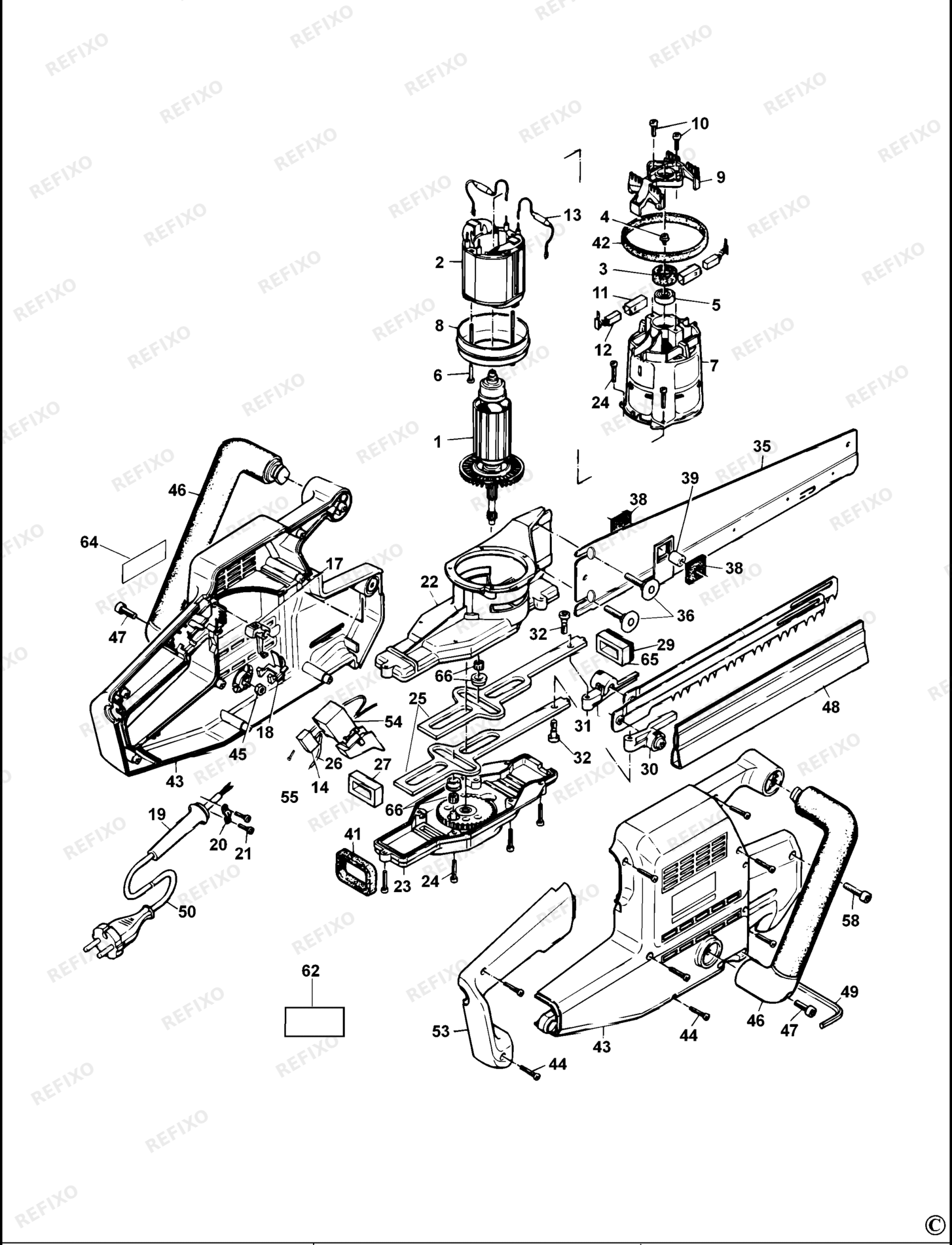 Деталировка DeWalt DW390L-LX TYPE 5 UNIVERSALSÄGE DW390L-LX DW390L — схема запчастей в разборе