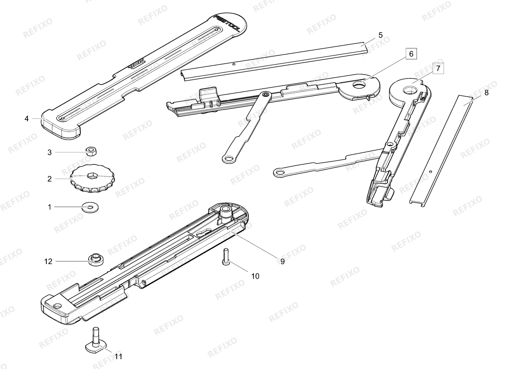 Деталировка Festool Winkelschmiege SM-KS 200127 — схема запчастей в разборе