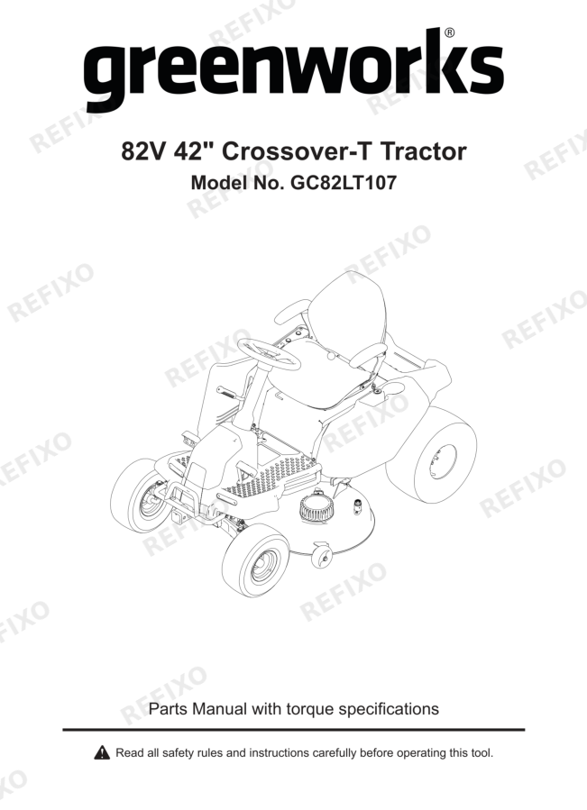 Деталировка Greenworks 7404507 Exploded View Draft Review_Rev1.0 2024.4.26 — схема запчастей в разборе
