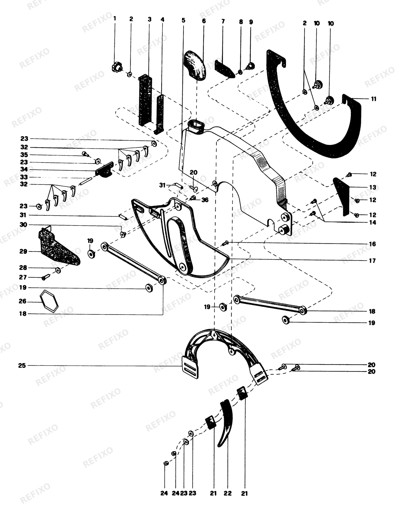 Деталировка DeWalt P3310-XJ TYPE 1 RADIALKREISSÄGE P3310-XJ P3310 — схема запчастей в разборе