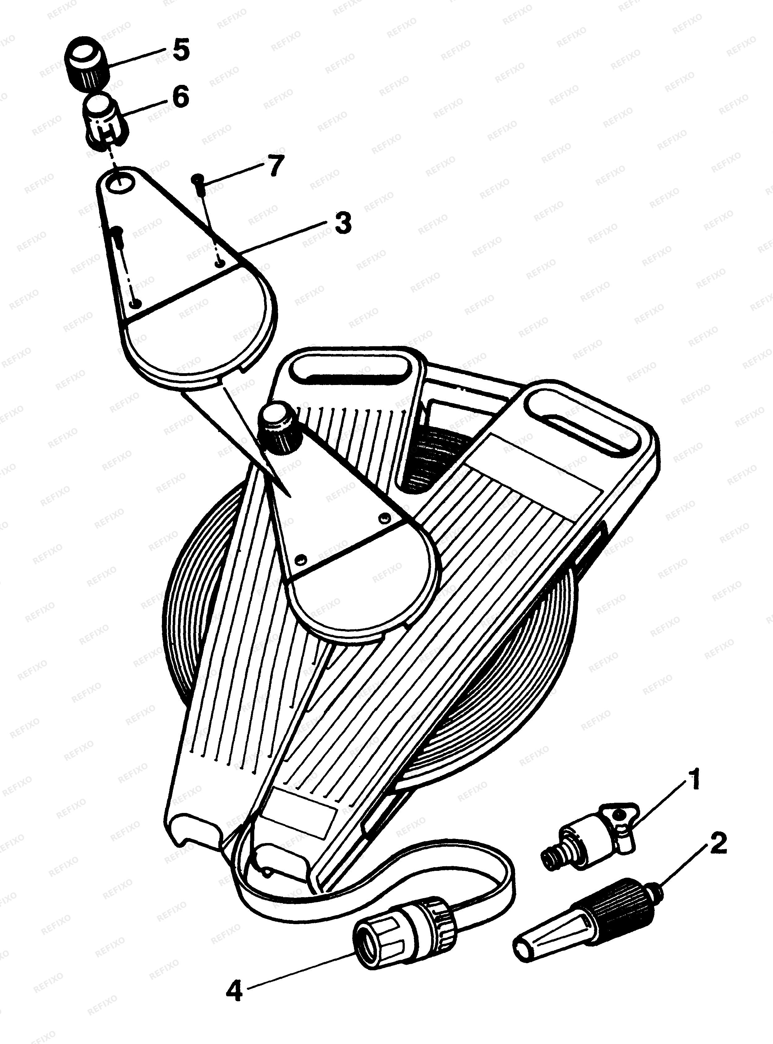 Black&Decker ШЛАНГ A6125 — схема запчастей
