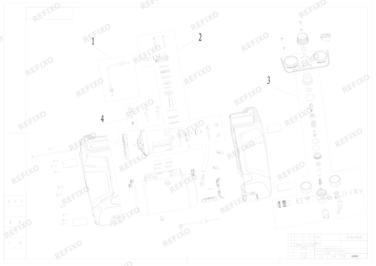 Деталировка Greenworks 4100302_Exploded view — схема запчастей в разборе