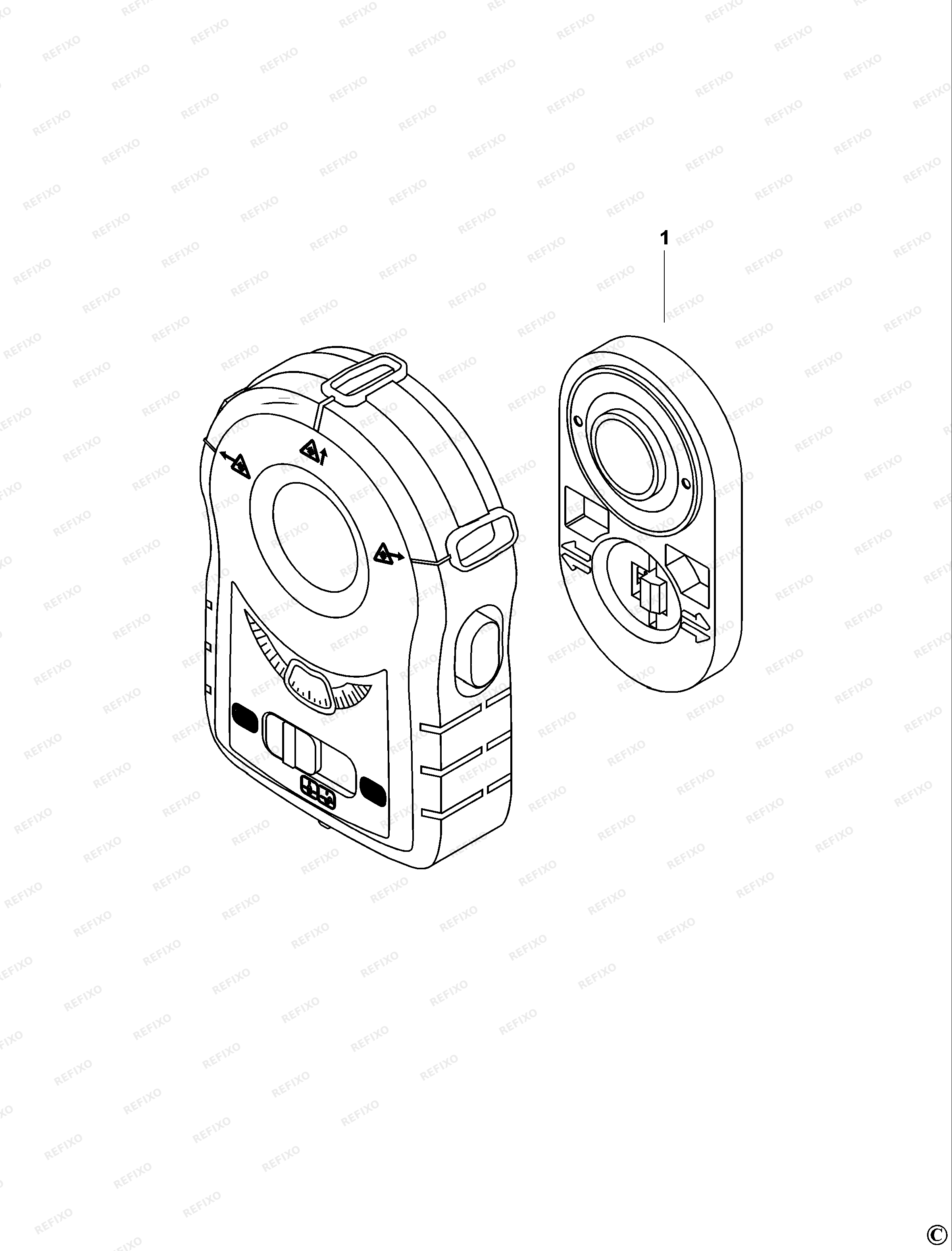 Black&Decker ЛАЗЕР BDL170B — схема запчастей
