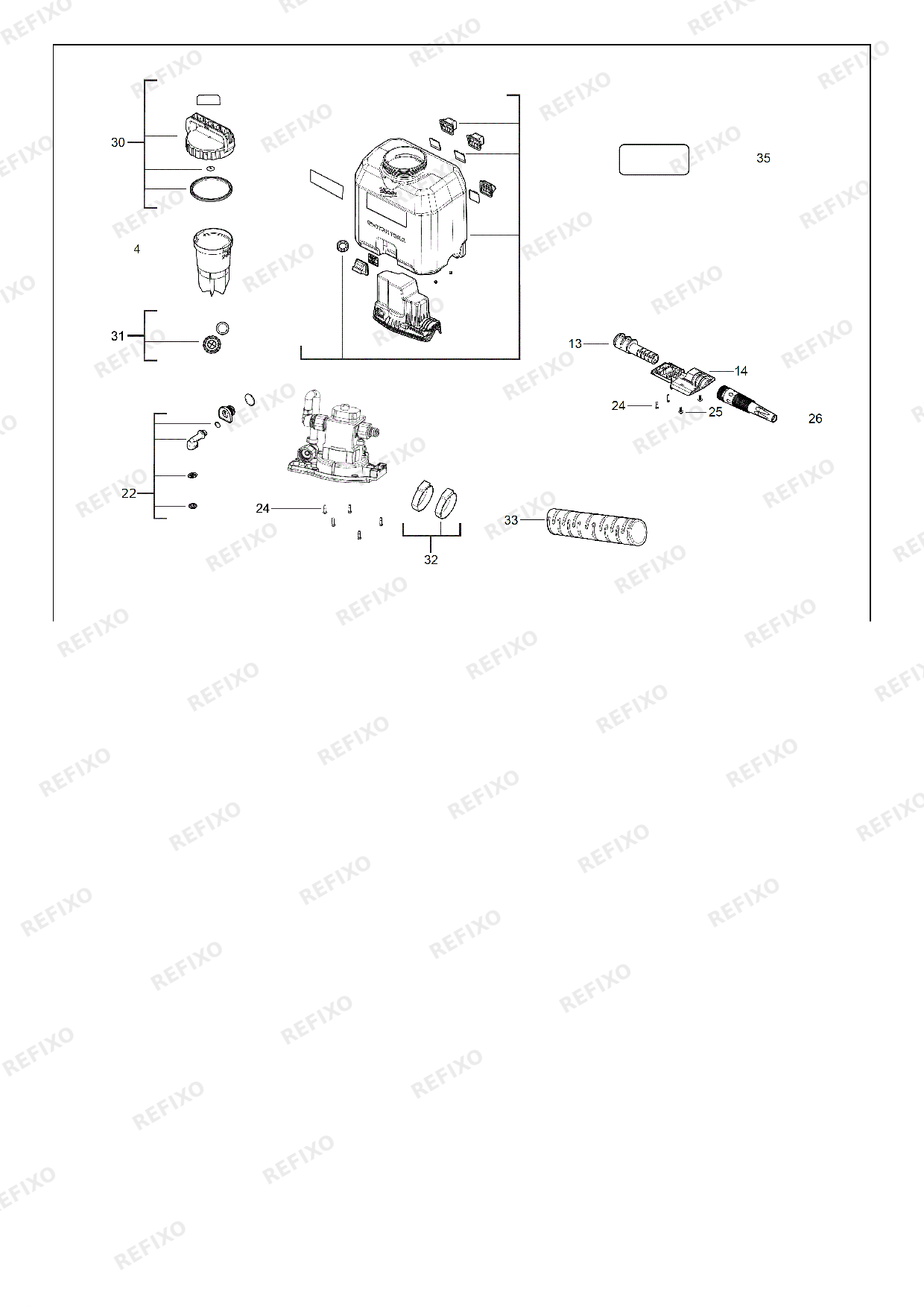 Деталировка MILWAUKEE M18BPFP WST 4933464965 4000469945 — схема запчастей в разборе