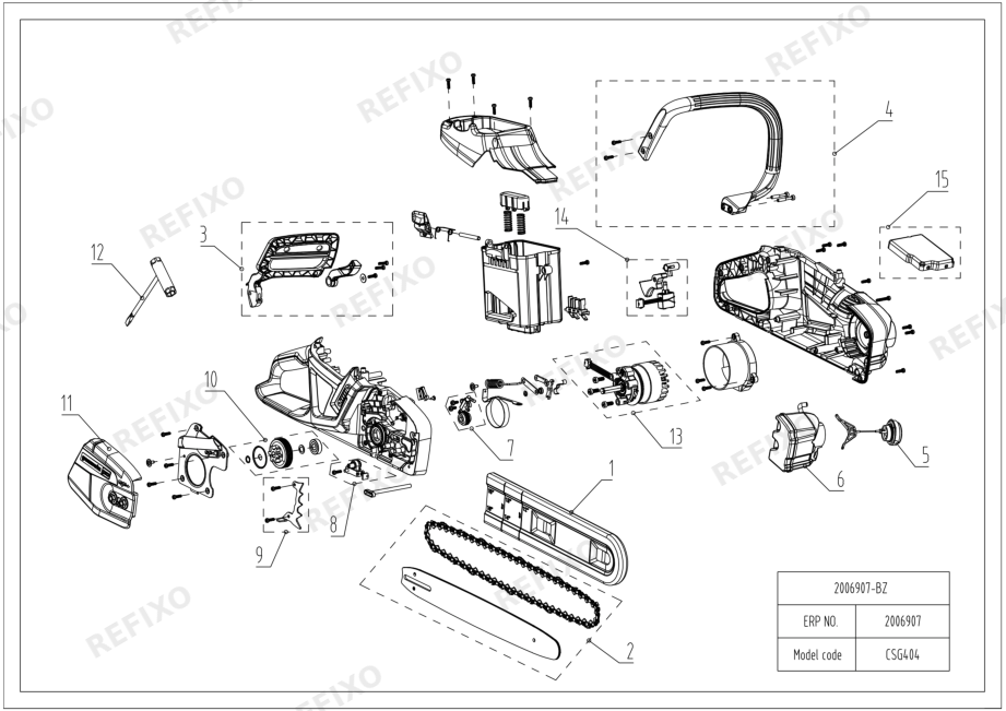 Деталировка Greenworks 2006907-Exploded view-更新-2.2 — схема запчастей в разборе