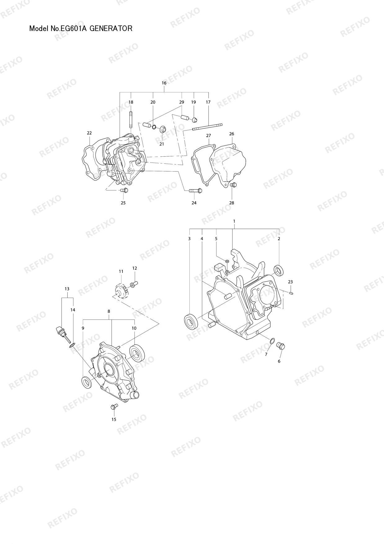 Деталировка MAKITA EG601A — схема запчастей в разборе