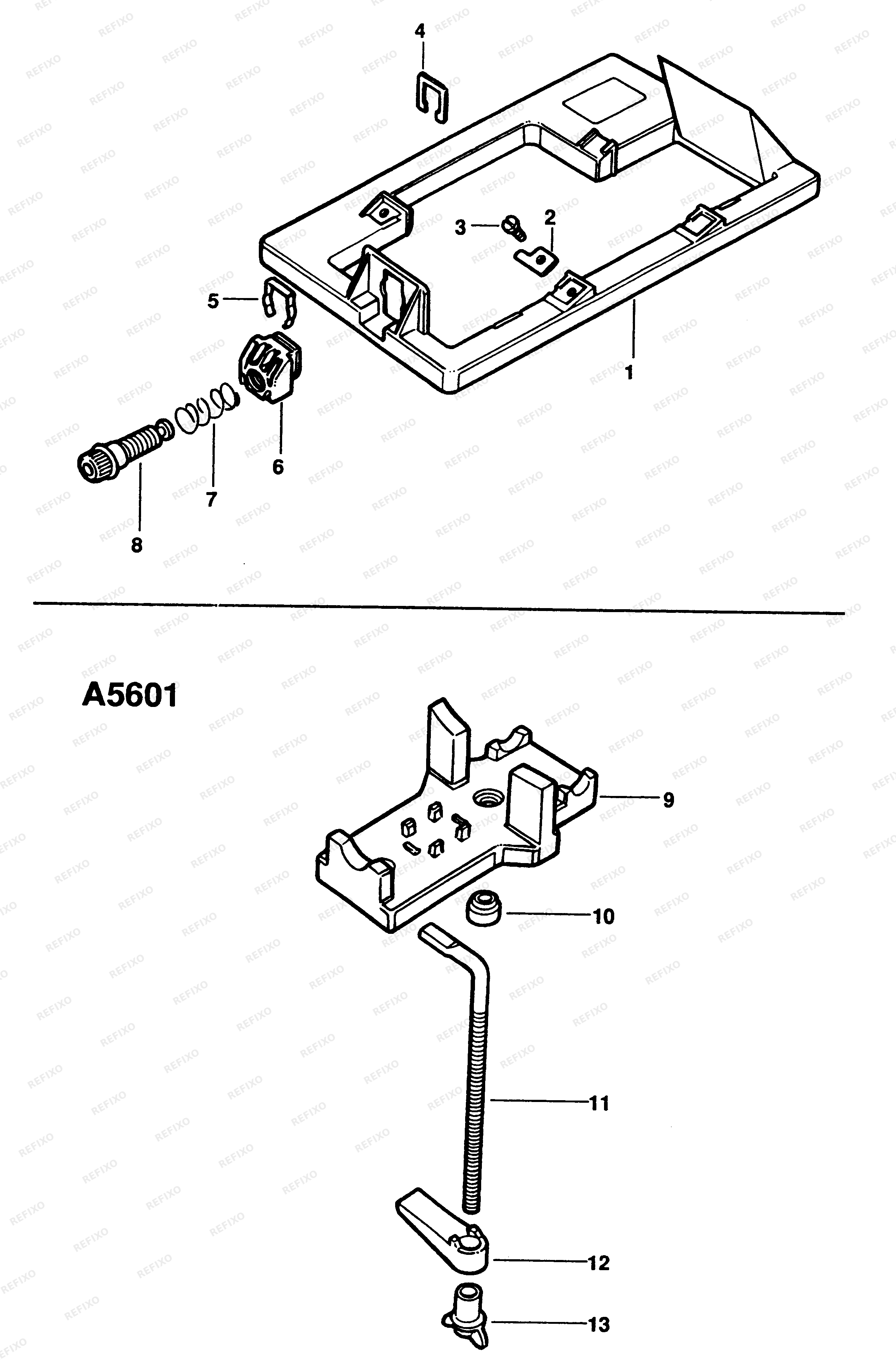 Black&Decker СТОЙКА A5601 — схема запчастей