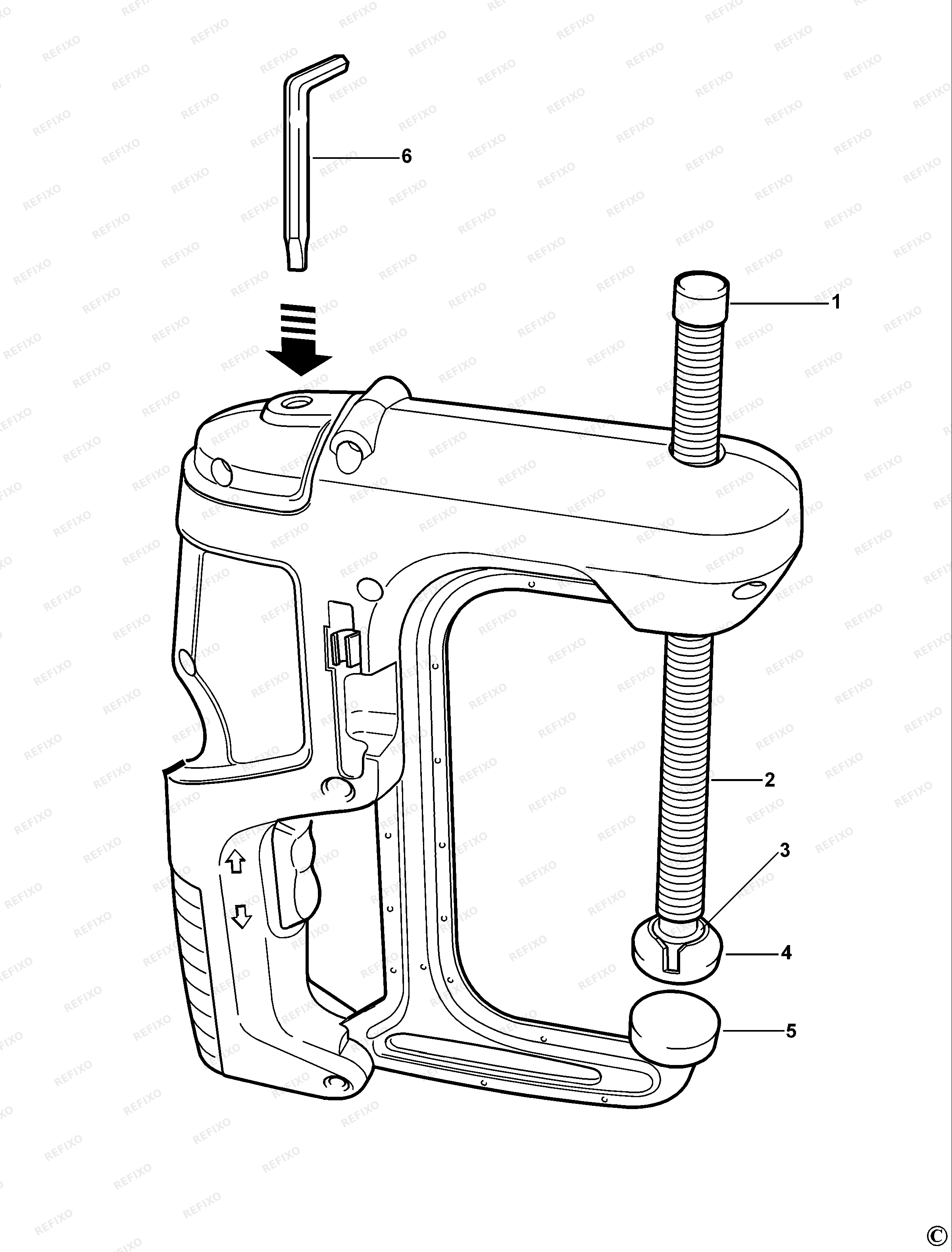 Black&Decker КОМПЛЕКТ ЗАЖИМОВ AC100 — схема запчастей