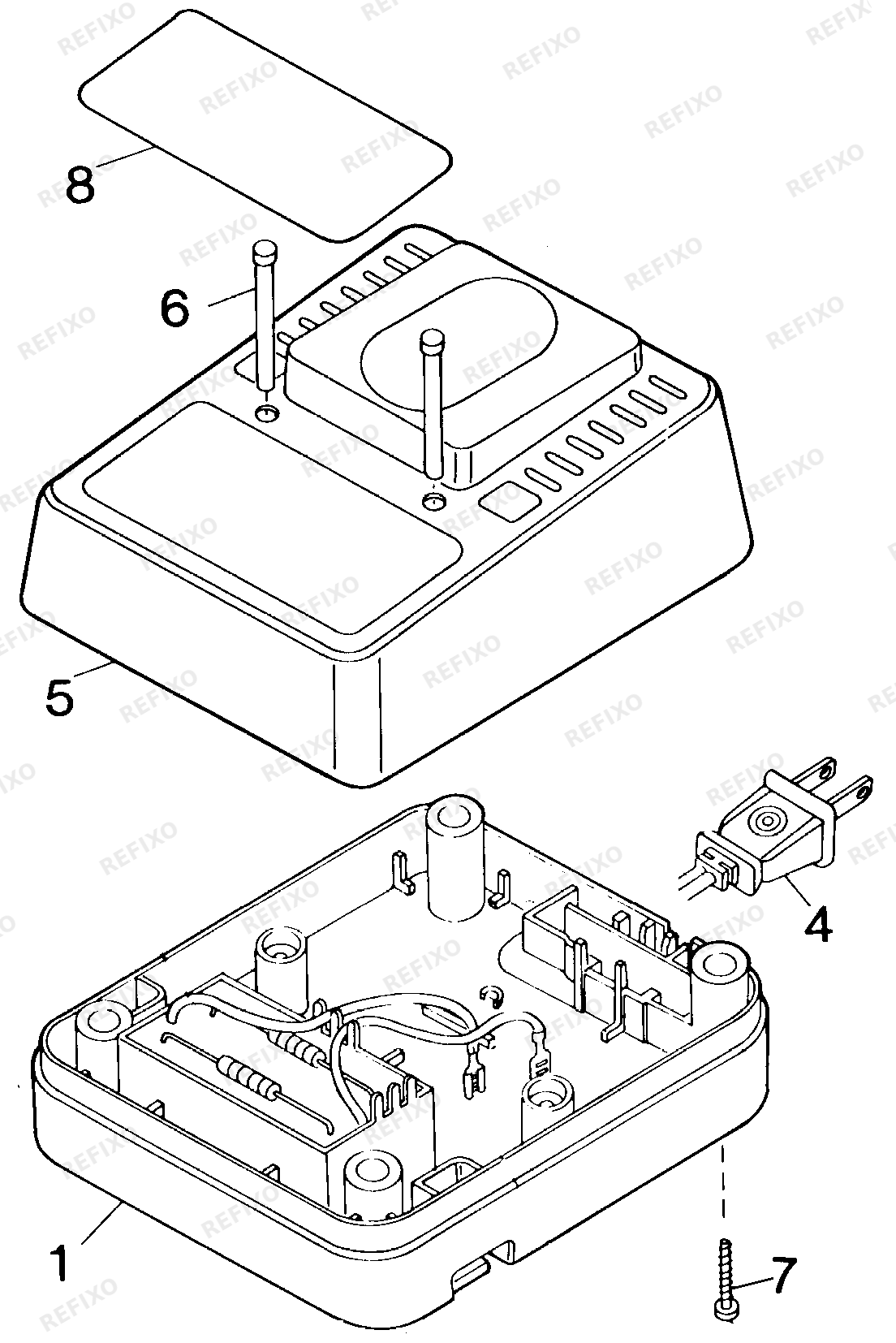 Black&Decker UNIVOLT CHARGER 98014-47 — схема запчастей