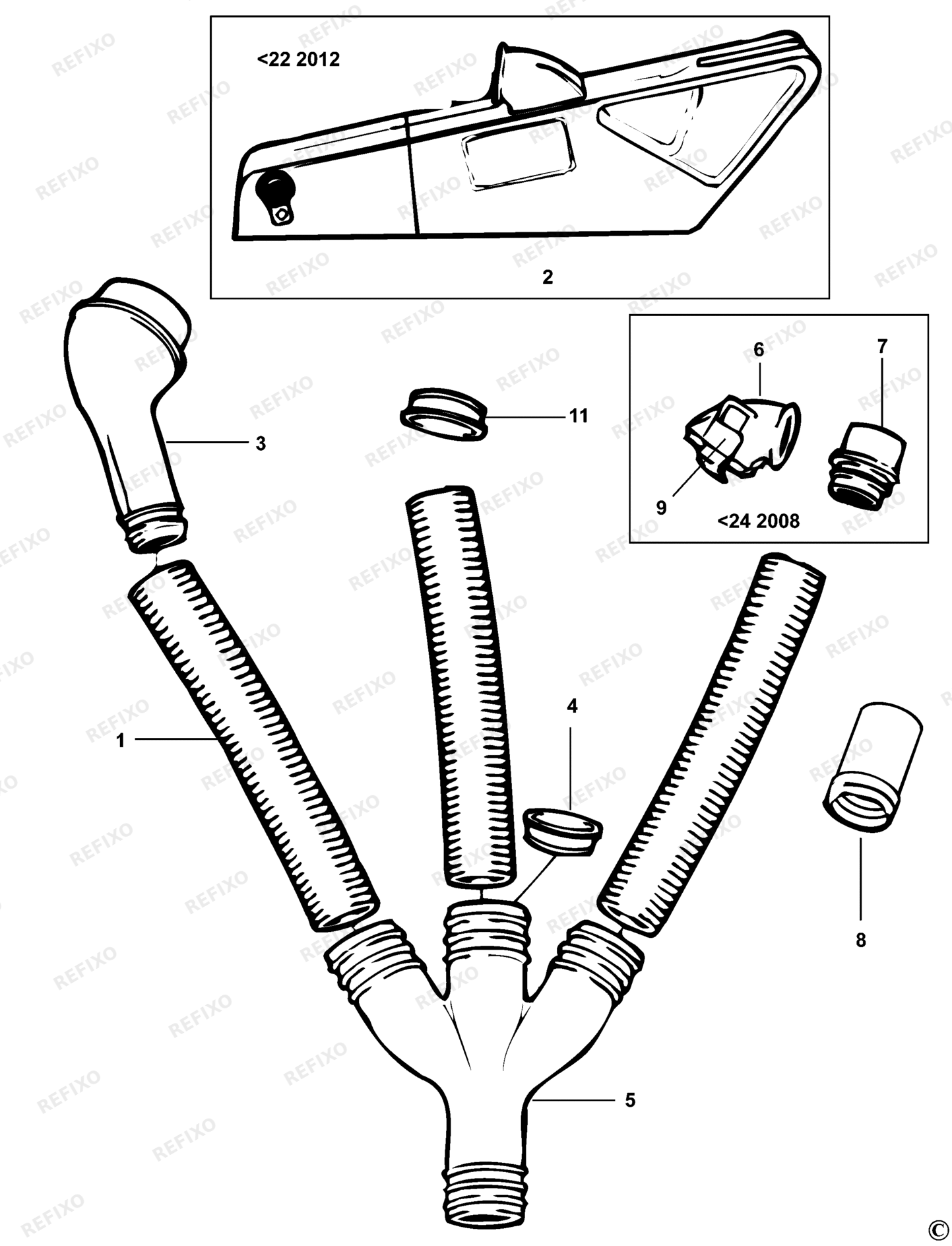 Деталировка DeWalt DE3500-XJ TYPE 1 STAUBABSAUGERSATZ DE3500-XJ DE3500 — схема запчастей в разборе