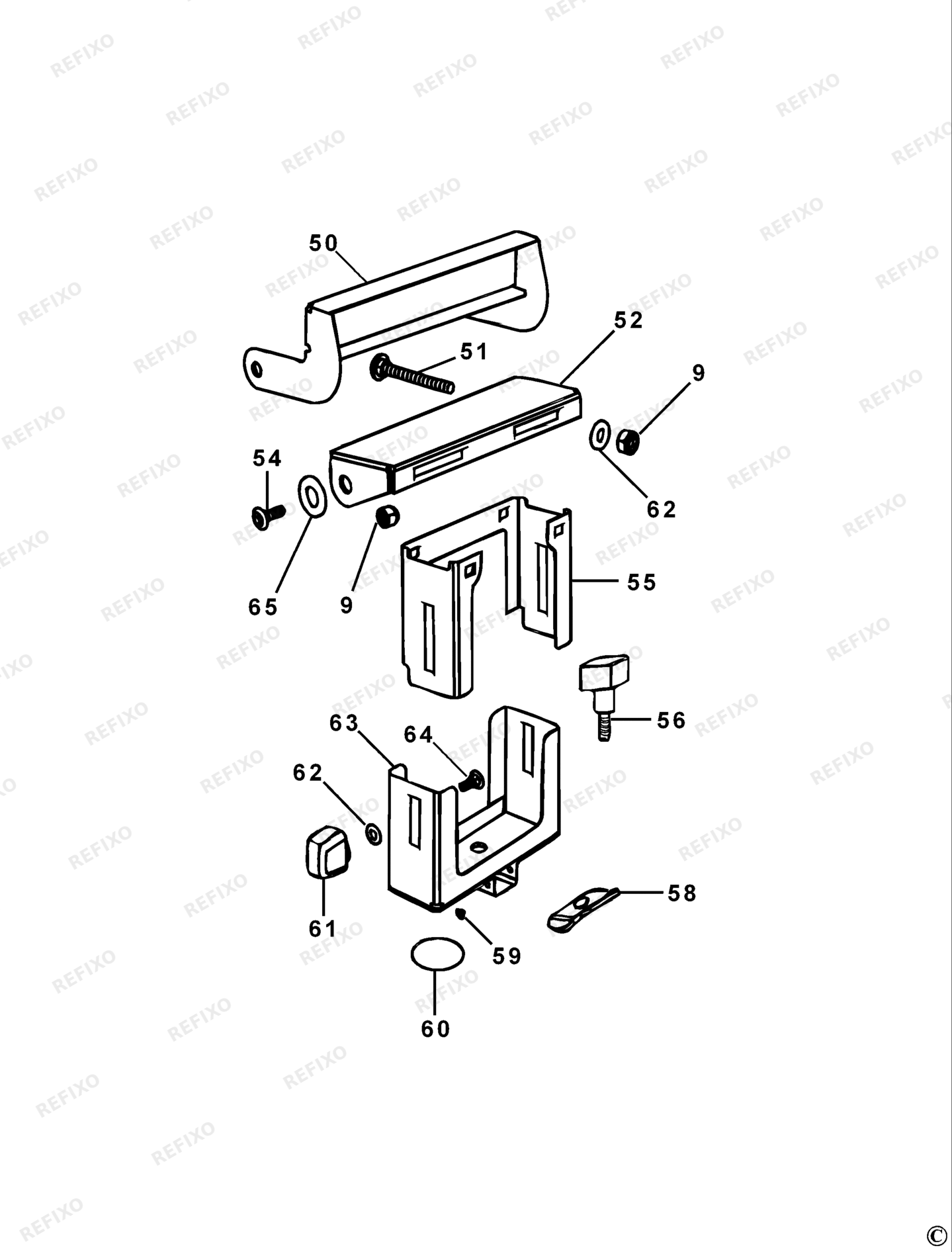 Деталировка DeWalt DE7024-XJ TYPE 1 STÄNDERZUBEHÖR DE7024-XJ DE7024 — схема запчастей в разборе