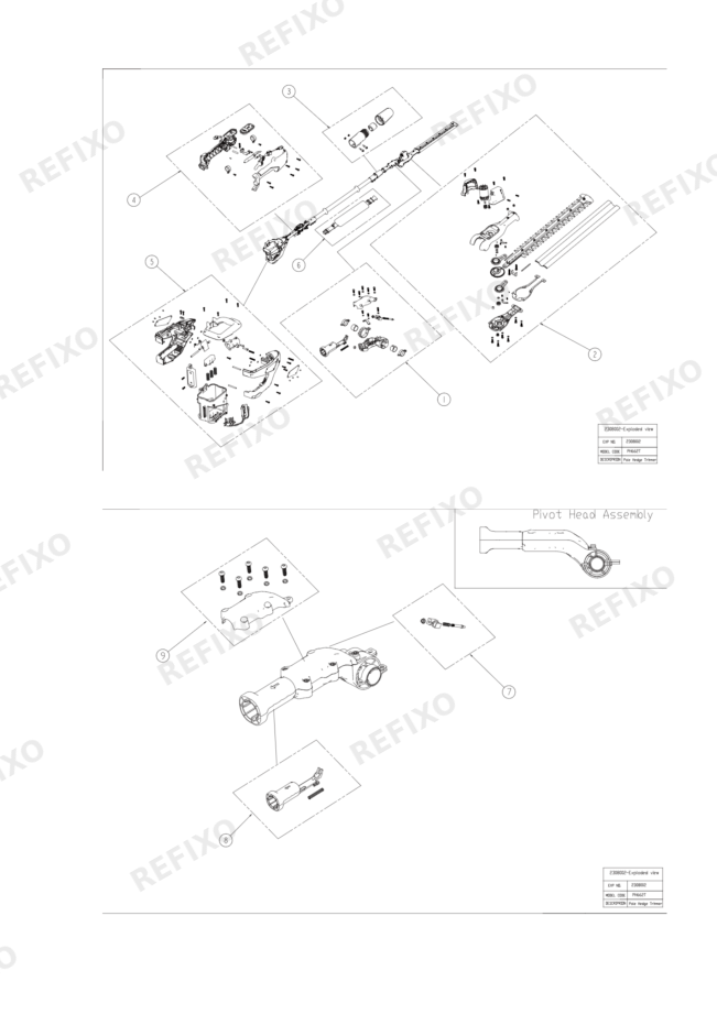 Деталировка Greenworks 2301607 exploded view — схема запчастей в разборе