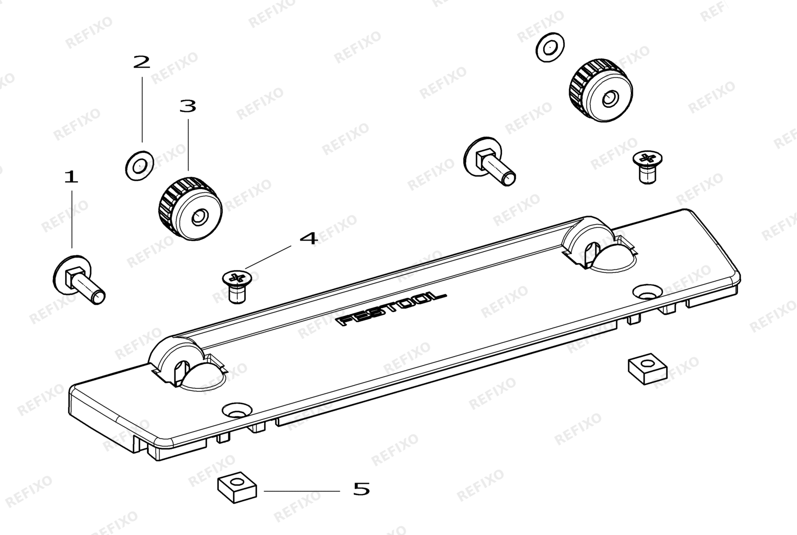 Деталировка Festool ADAPTER GECKO DOSH-FSAD 492616 — схема запчастей в разборе