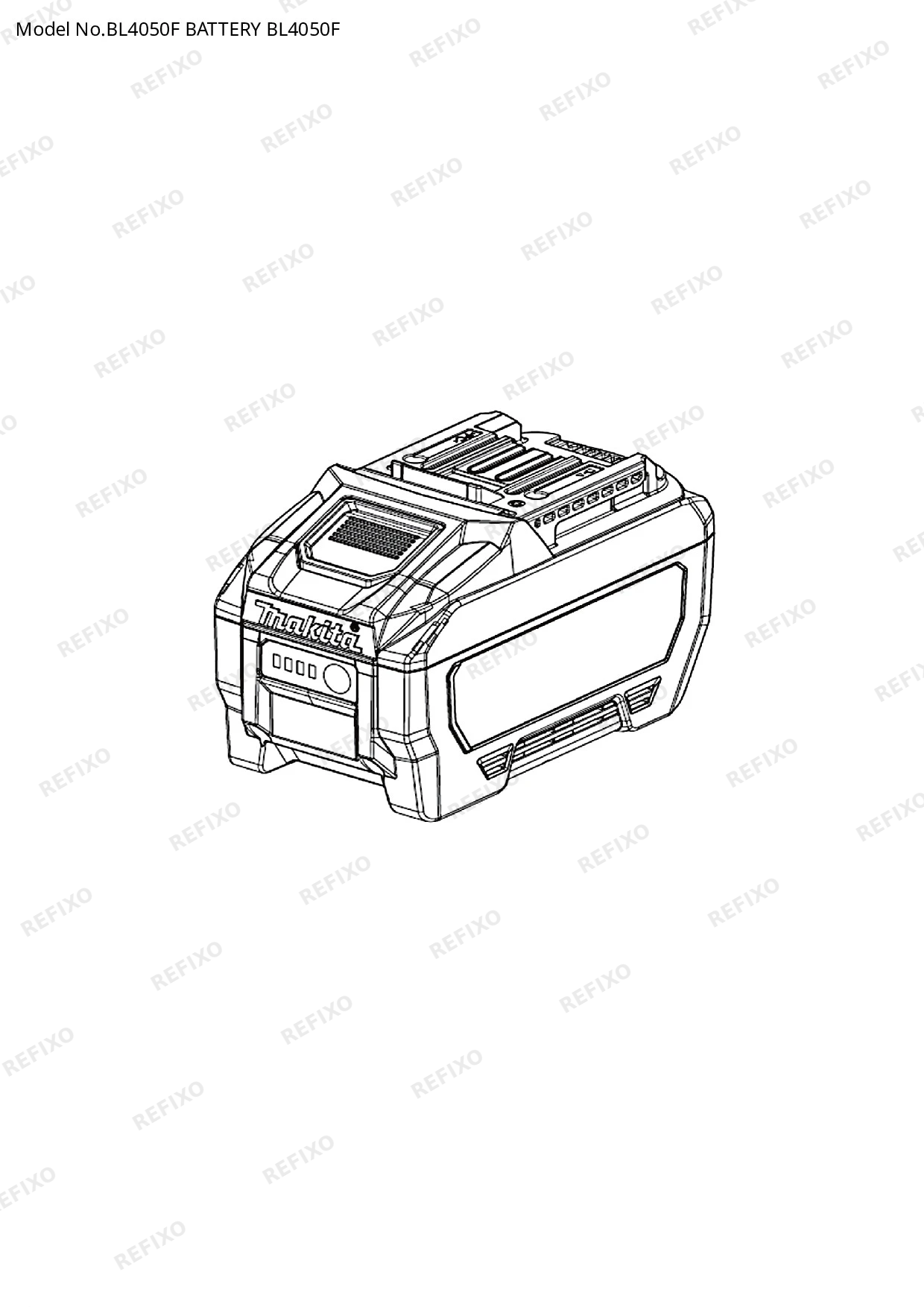 Деталировка MAKITA BL4050F — схема запчастей в разборе