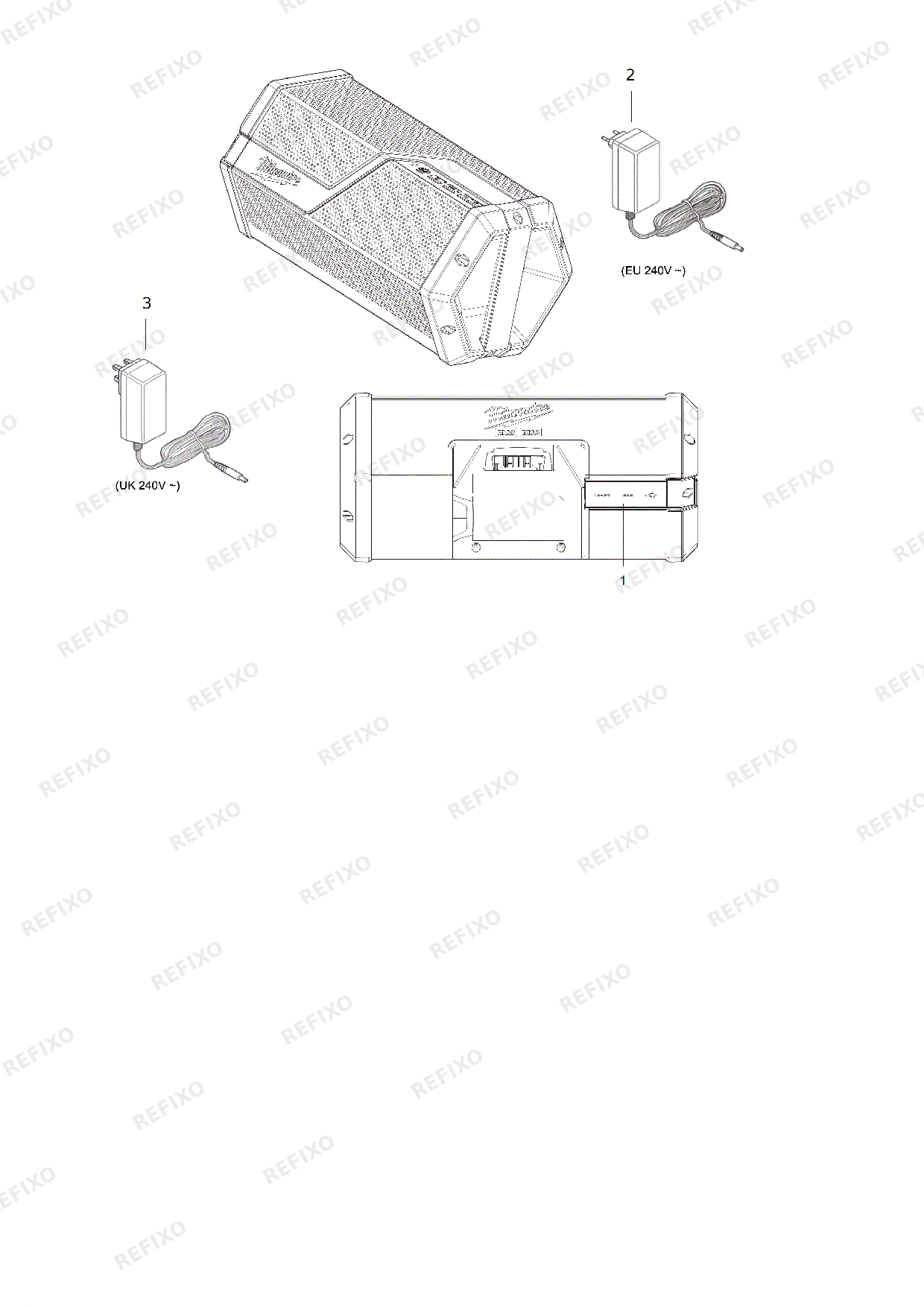 Деталировка MILWAUKEE M12 18JSSP 0 4933459275 4000458579 — схема запчастей в разборе