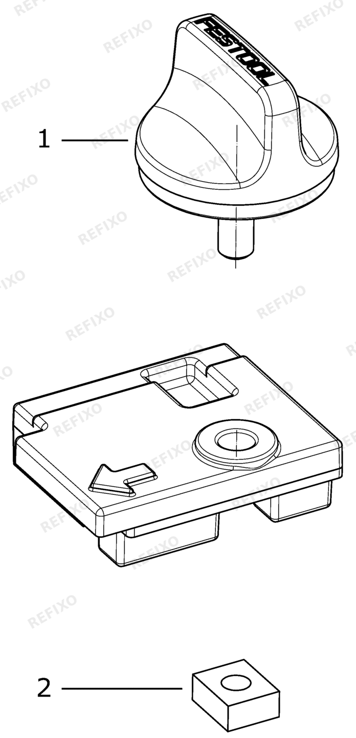 Деталировка Festool Rückschlagstopp - Rückschlagstopp FS-RSP 491582 — схема запчастей в разборе