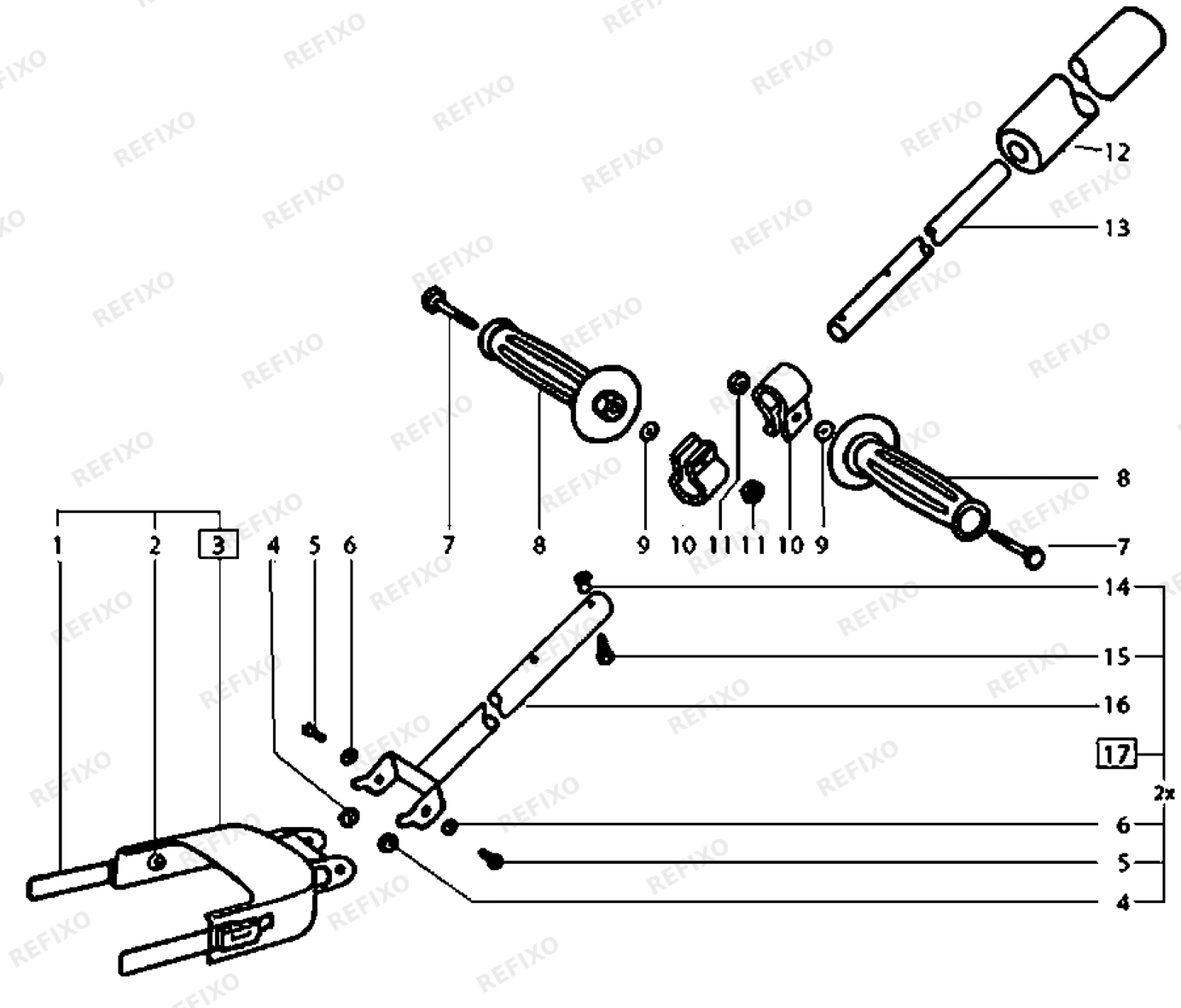 Деталировка Festool SG-TPERS 1 - Stielgriff 486375 — схема запчастей в разборе
