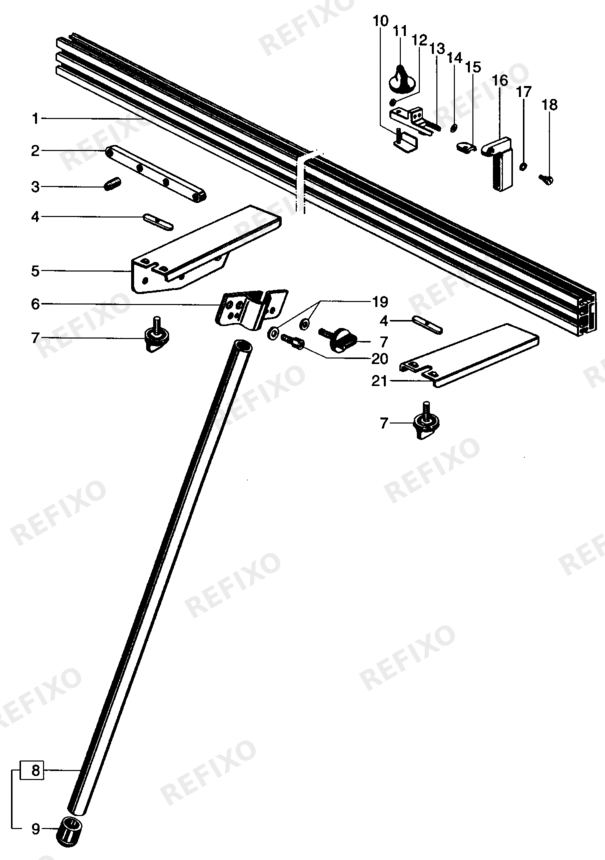 Деталировка Festool Basis KA 2000 483691 — схема запчастей в разборе