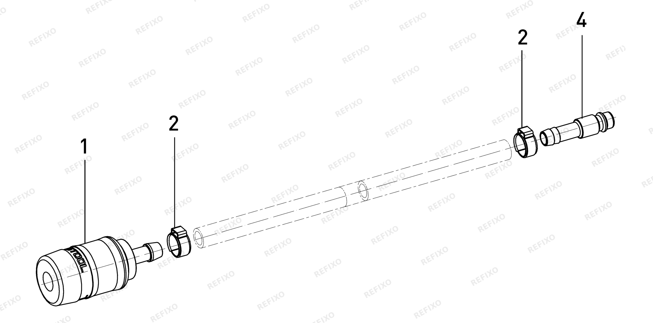 Деталировка Festool Druckluft-Schlauch D 12,4 x 5 497215 — схема запчастей в разборе