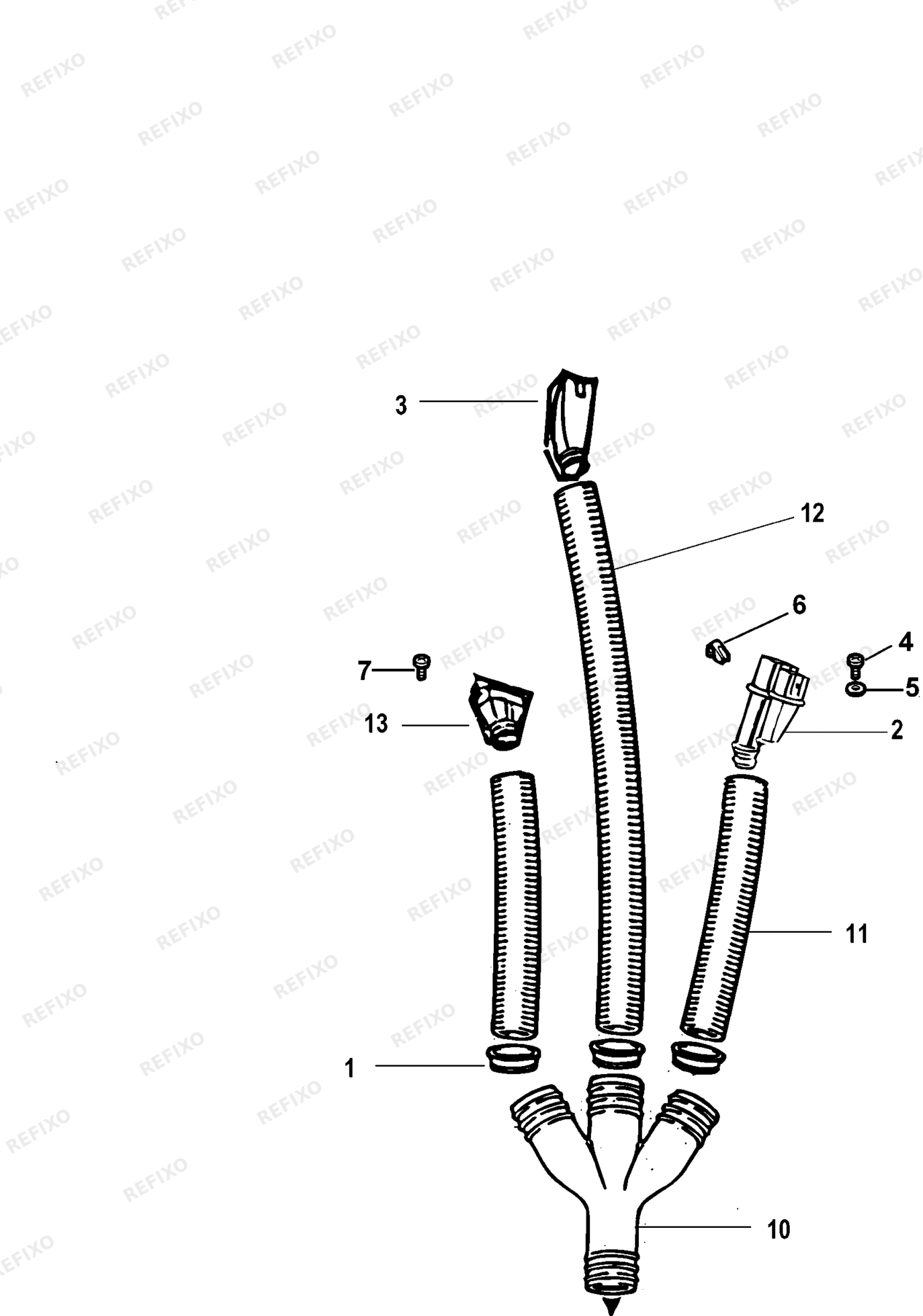 Деталировка DeWalt DE7779-XJ TYPE 1 STAUBABSAUGERSATZ DE7779-XJ DE7779 — схема запчастей в разборе