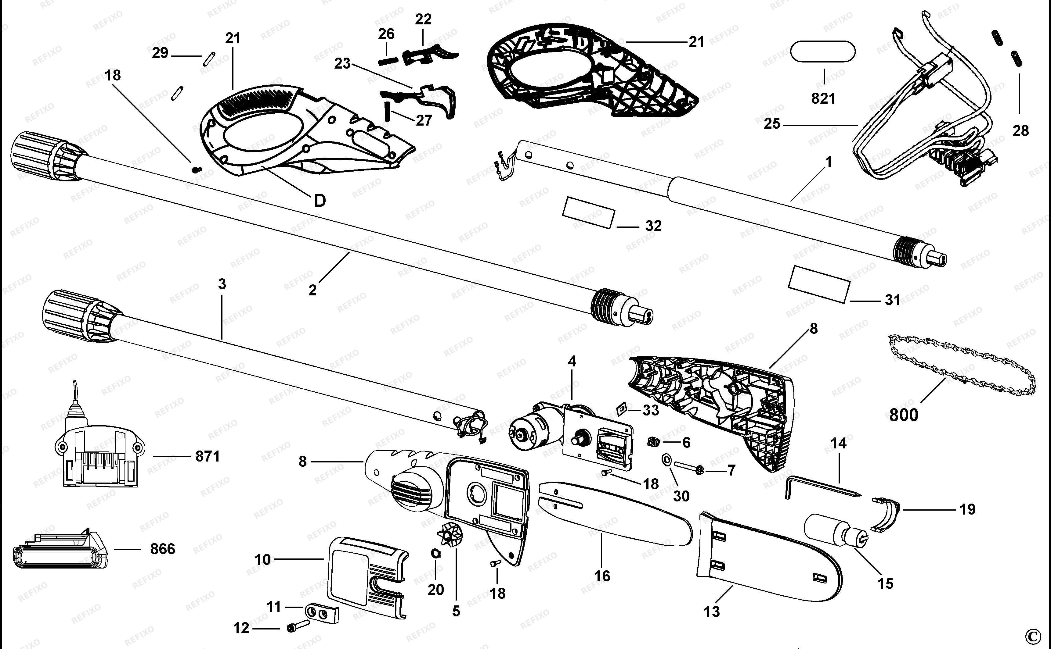 Black&Decker Ð¡Ð£Ð§ÐÐÐ ÐÐ PS1820ST — схема запчастей