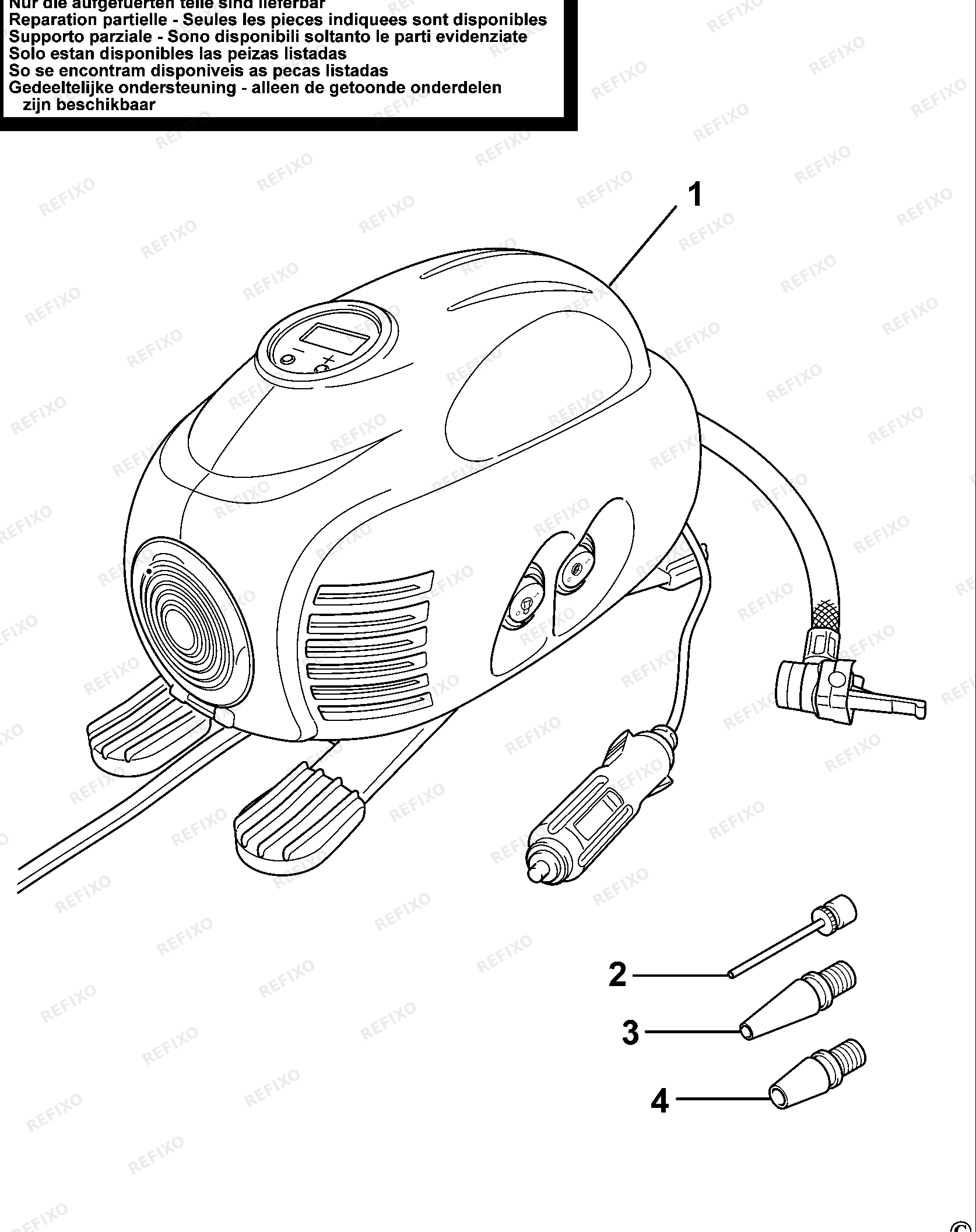 Black&Decker НАГНЕТАТЕЛЬНЫЙ ВОЗДУШНЫЙ НАСОС ASI200 — схема запчастей