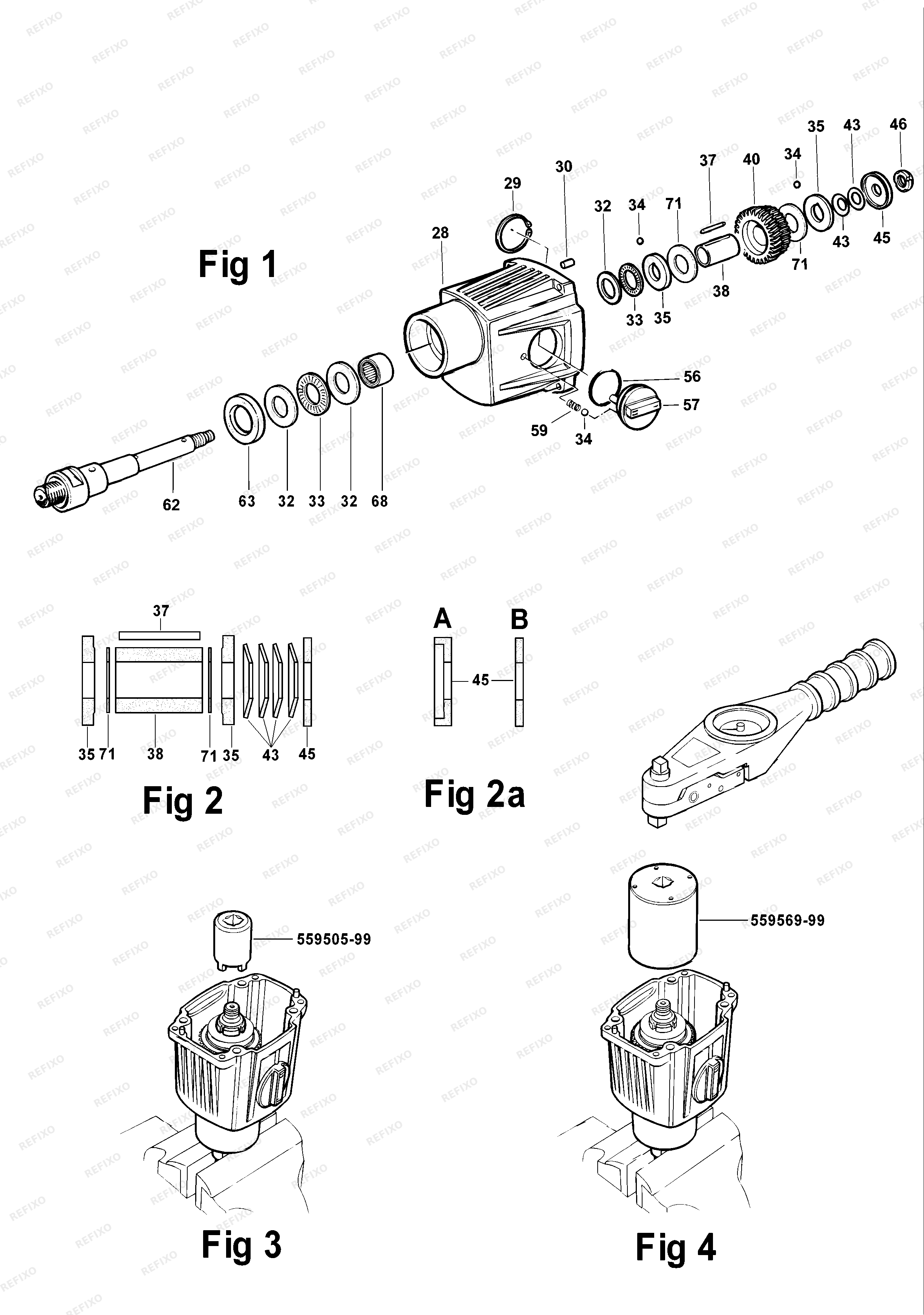Деталировка DeWalt АЛМАЗНАЯ ДРЕЛЬ DB10EKM — схема запчастей в разборе
