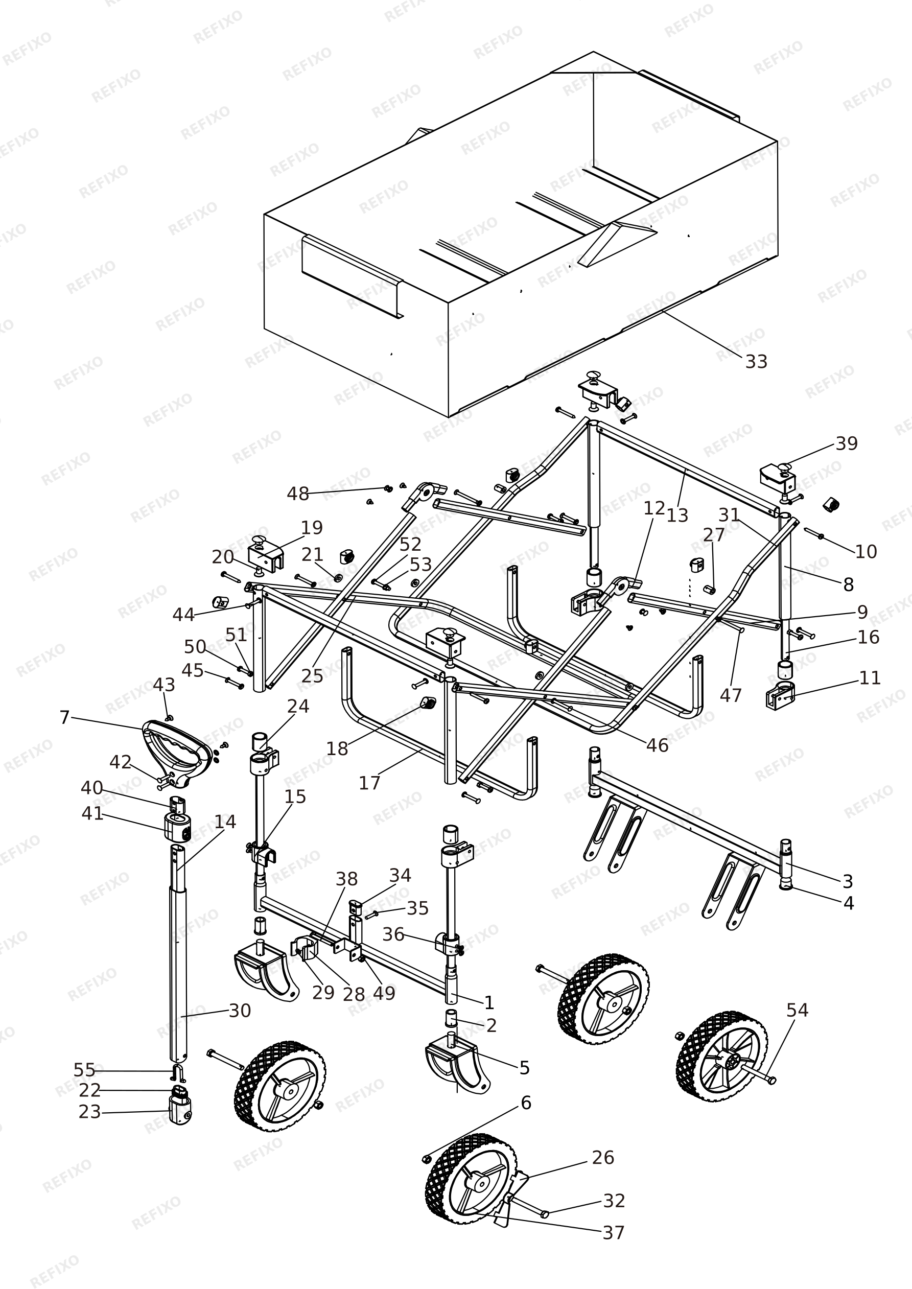 Black&Decker ТЕЛЕЖКА BDCWBK01 — схема запчастей
