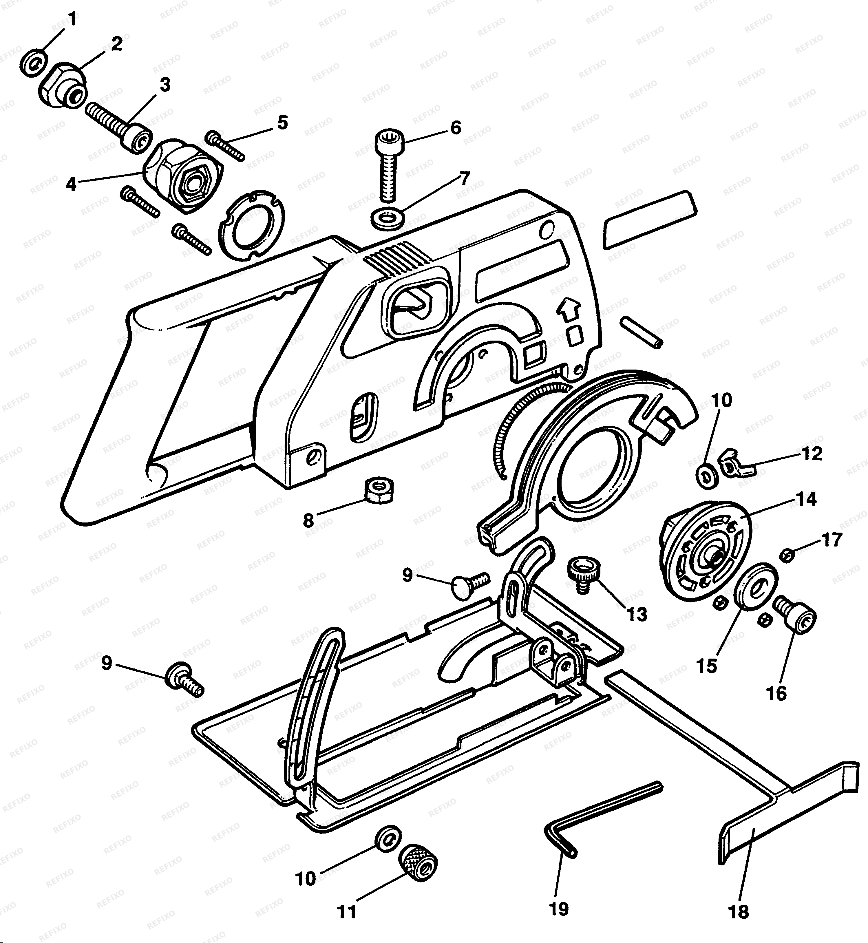 Black&Decker ПРИНАДЛЕЖНОСТИ ДЛЯ ДИСКОВОЙ ПИЛЫ D2701 — схема запчастей