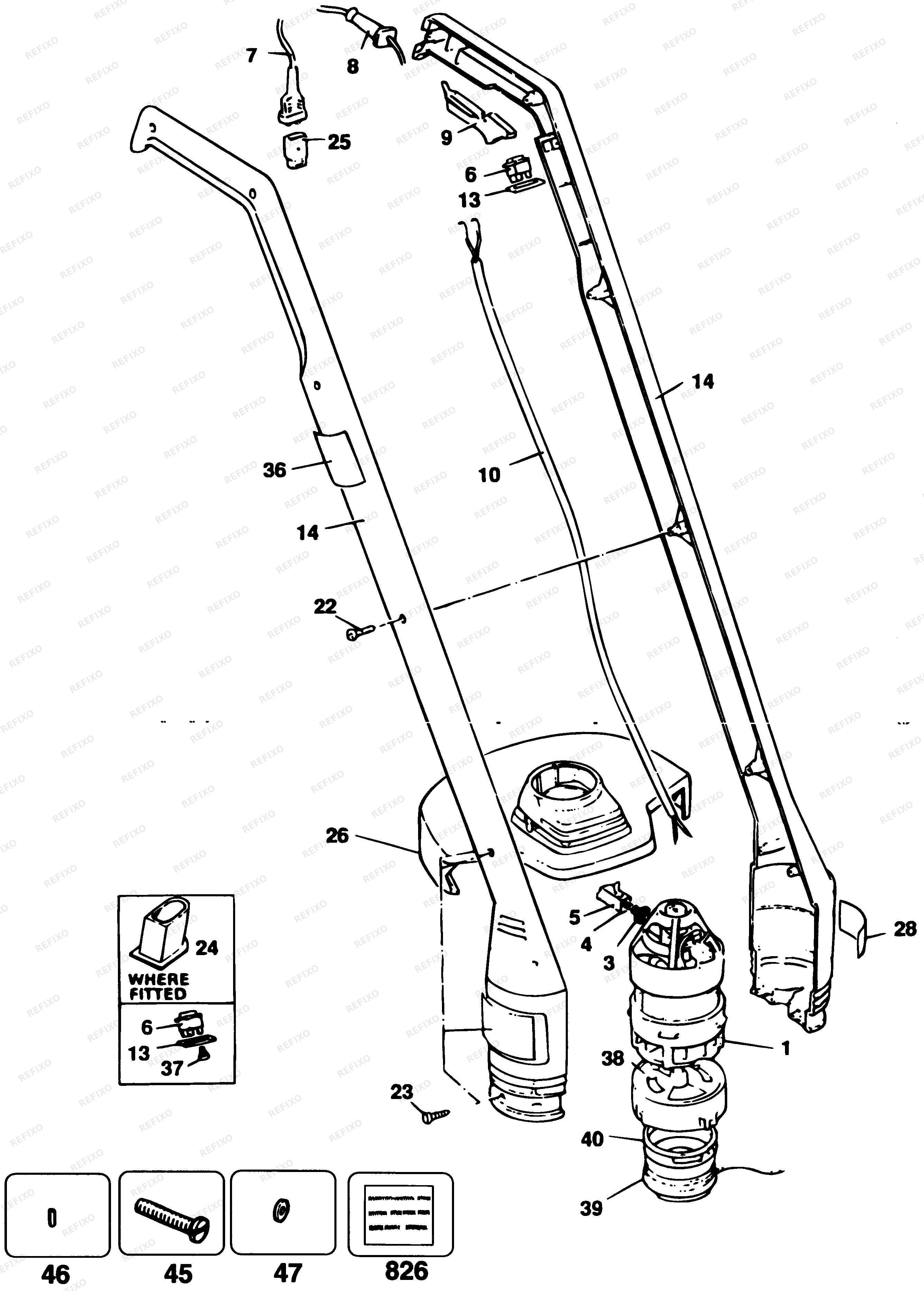 Black&Decker Ð¢Ð ÐÐÐÐÐ D610 — схема запчастей