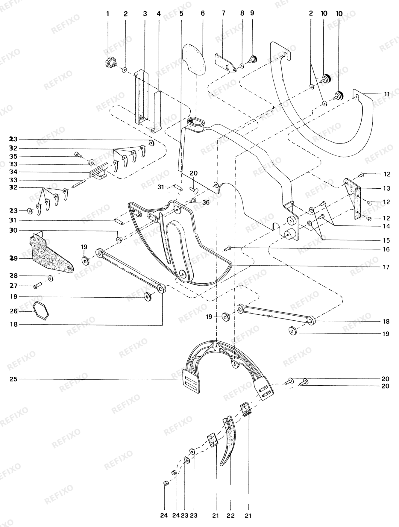 Деталировка DeWalt DW1753----B-XJ TYPE 1 RADIALKREISSÄGE DW1753----B-XJ DW1753----B — схема запчастей в разборе