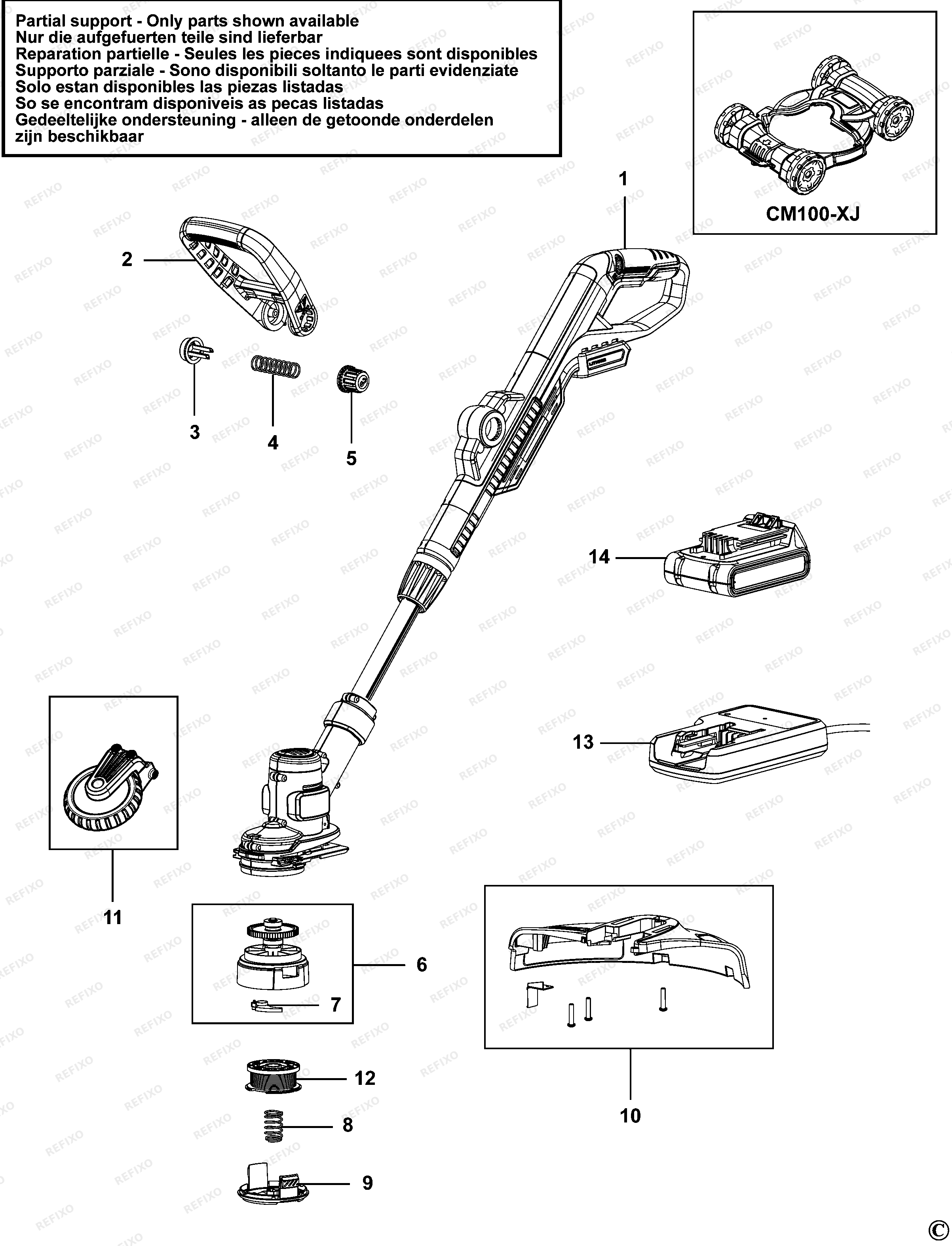 Black&Decker Ð¢Ð ÐÐÐÐÐ BDT18KIT — схема запчастей