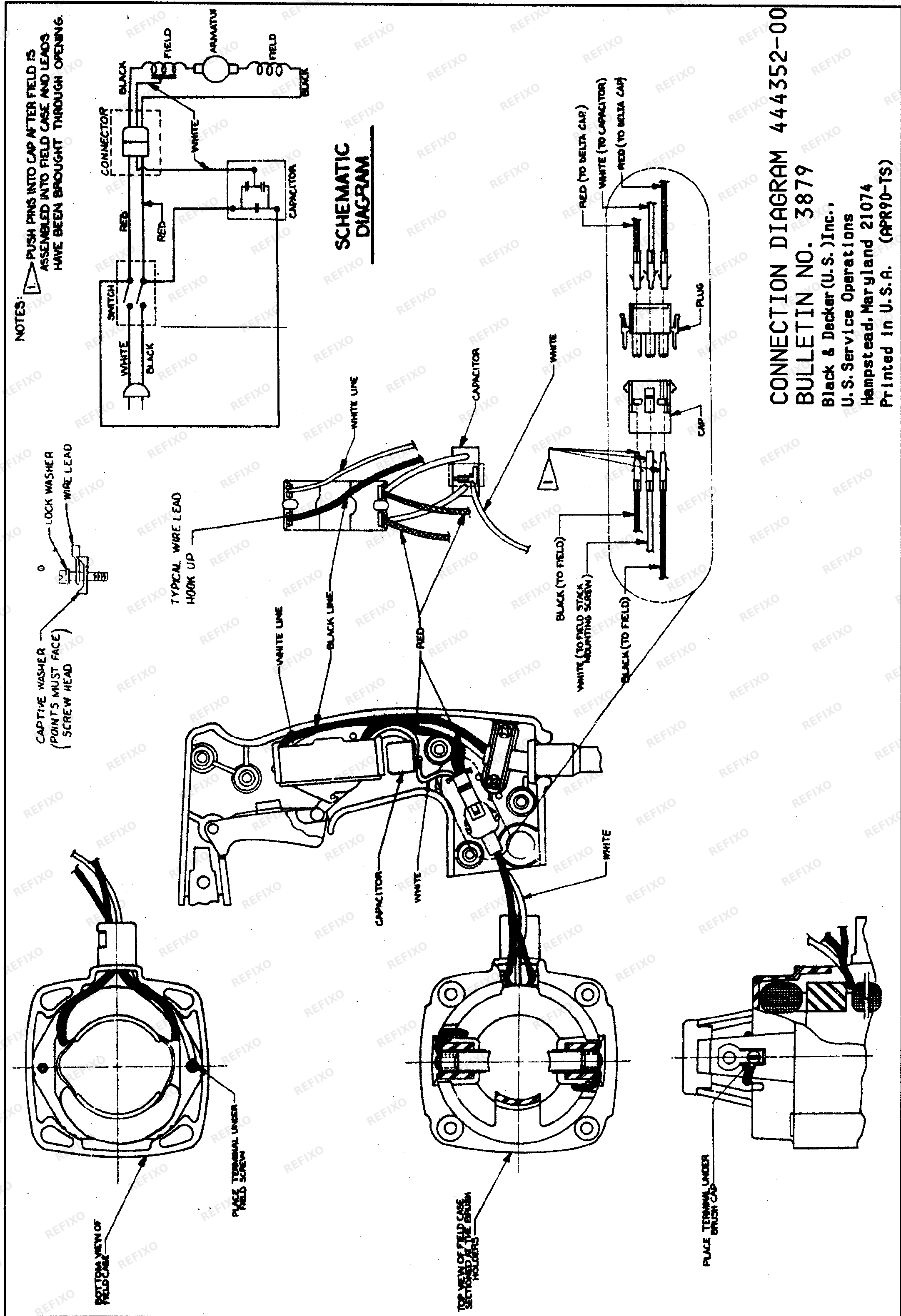 Black&Decker ROTARY HAMMER (P8032) 5042-28 — схема запчастей
