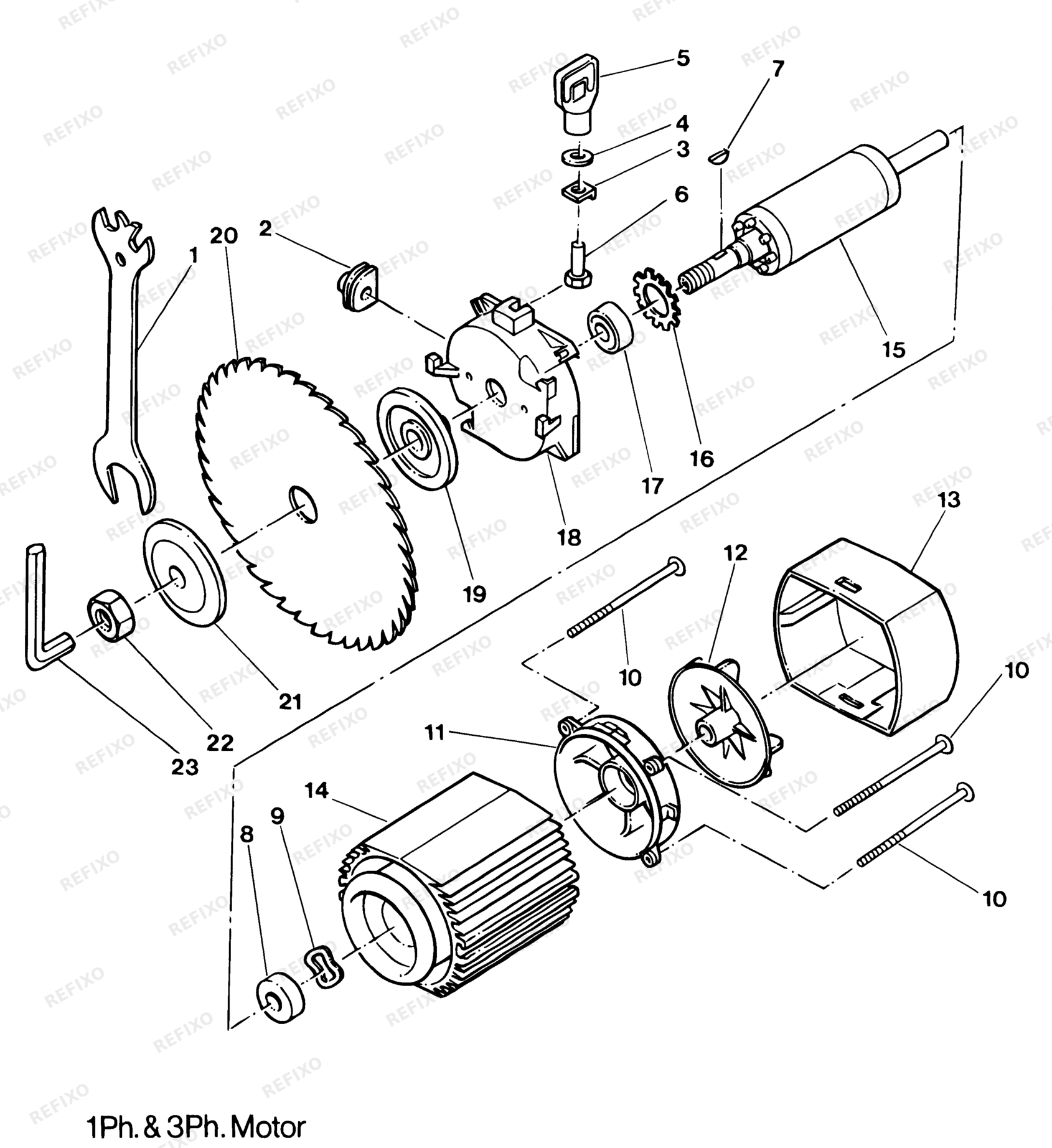 Деталировка DeWalt DW1503----H-XJ TYPE 1 RADIALKREISSÄGE DW1503----H-XJ DW1503----H — схема запчастей в разборе