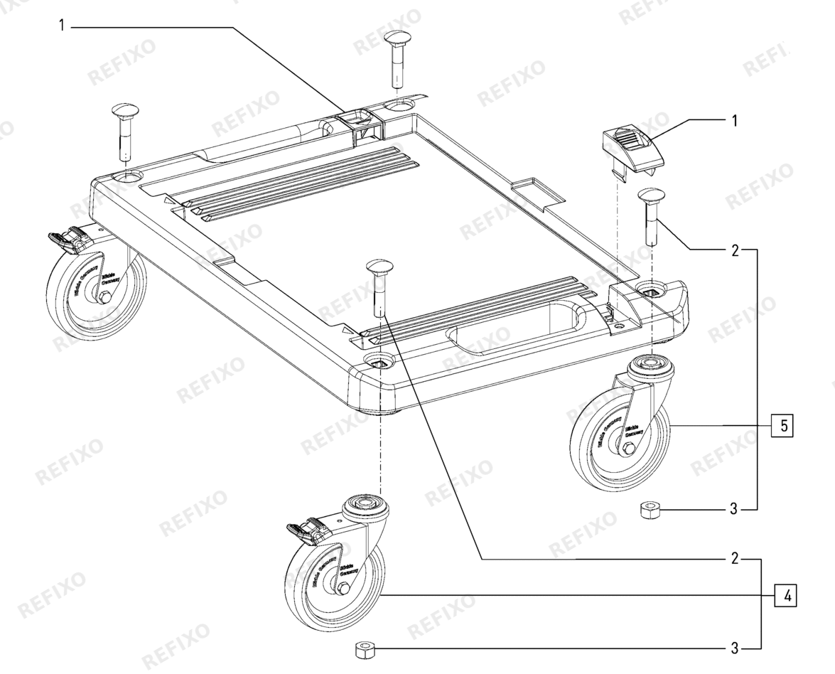 Деталировка Festool Rollbrett 495020 — схема запчастей в разборе