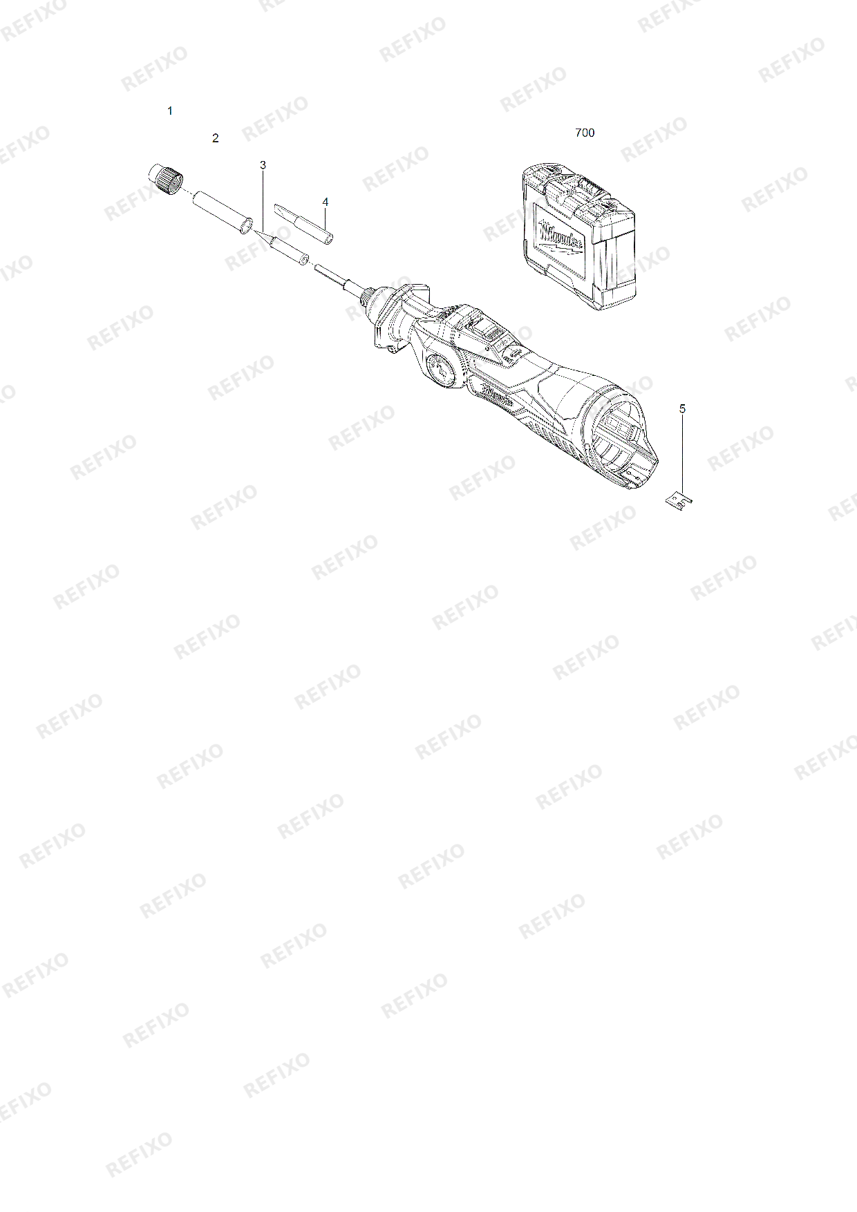 Деталировка MILWAUKEE M12SI 0 4933459760 4000467090 — схема запчастей в разборе