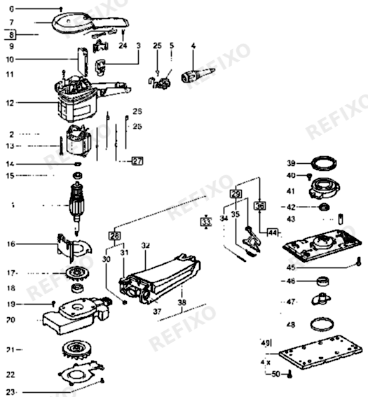 Деталировка Festool RS 300 EQ-Plus - Rutscher 567845 — схема запчастей в разборе