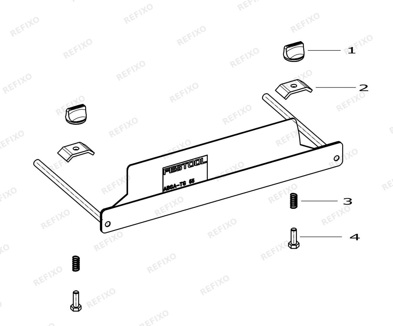 Деталировка Festool Крышка ABSA-TS 55 491750 — схема запчастей в разборе