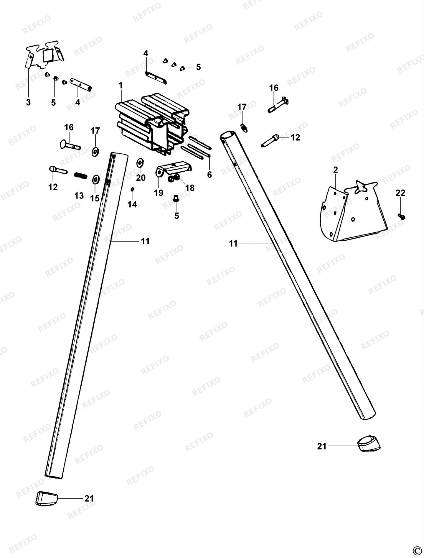 Деталировка DeWalt DE7031-XJ TYPE 1 STÜTZTISCH DE7031-XJ DE7031 — схема запчастей в разборе