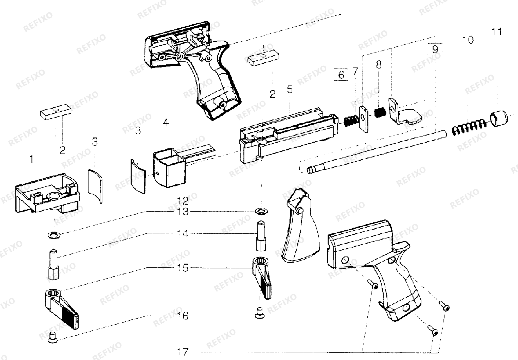 Деталировка Festool FS-RAPID1 - Schnellspanner 489790 — схема запчастей в разборе