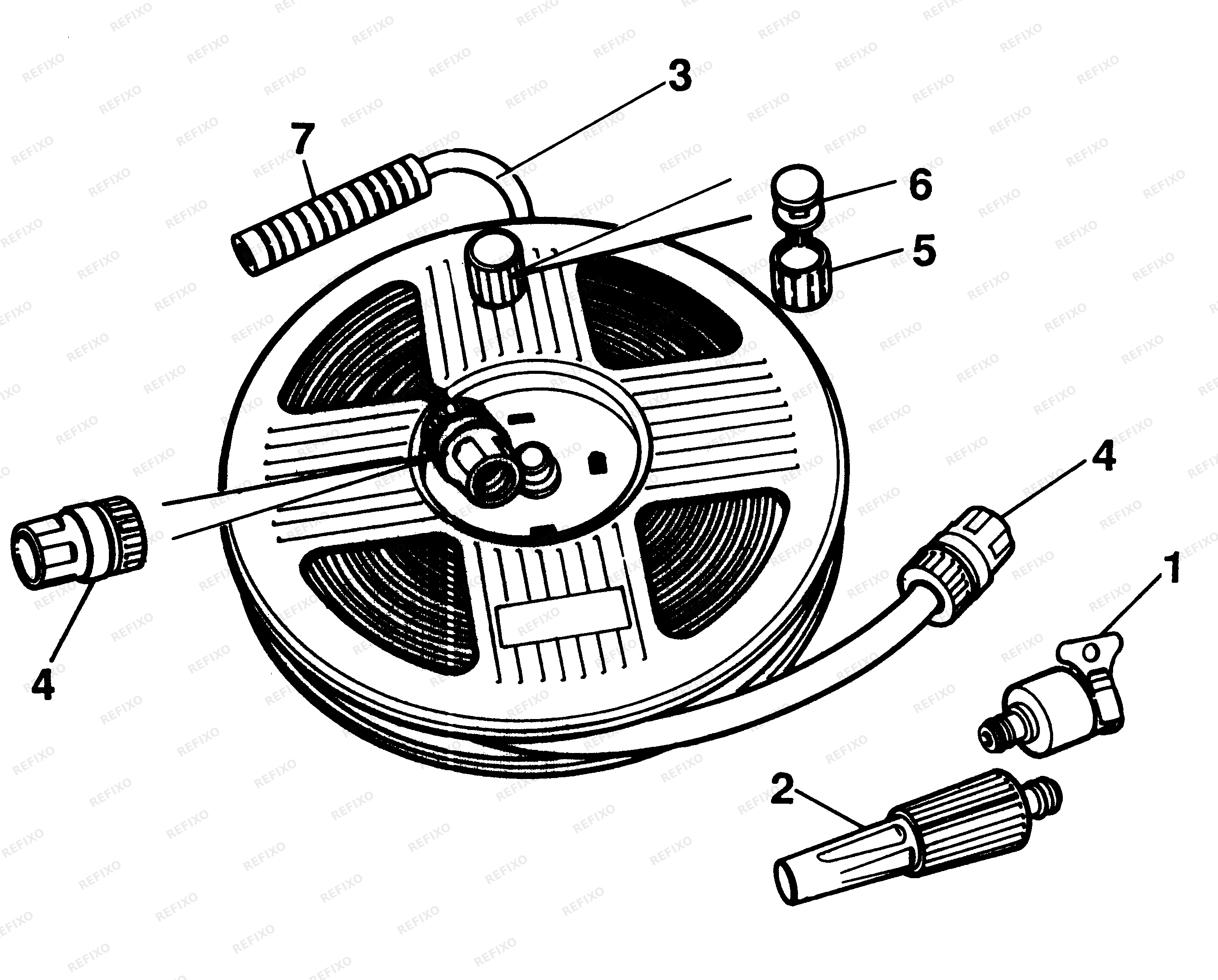 Black&Decker ШЛАНГ A6162 — схема запчастей
