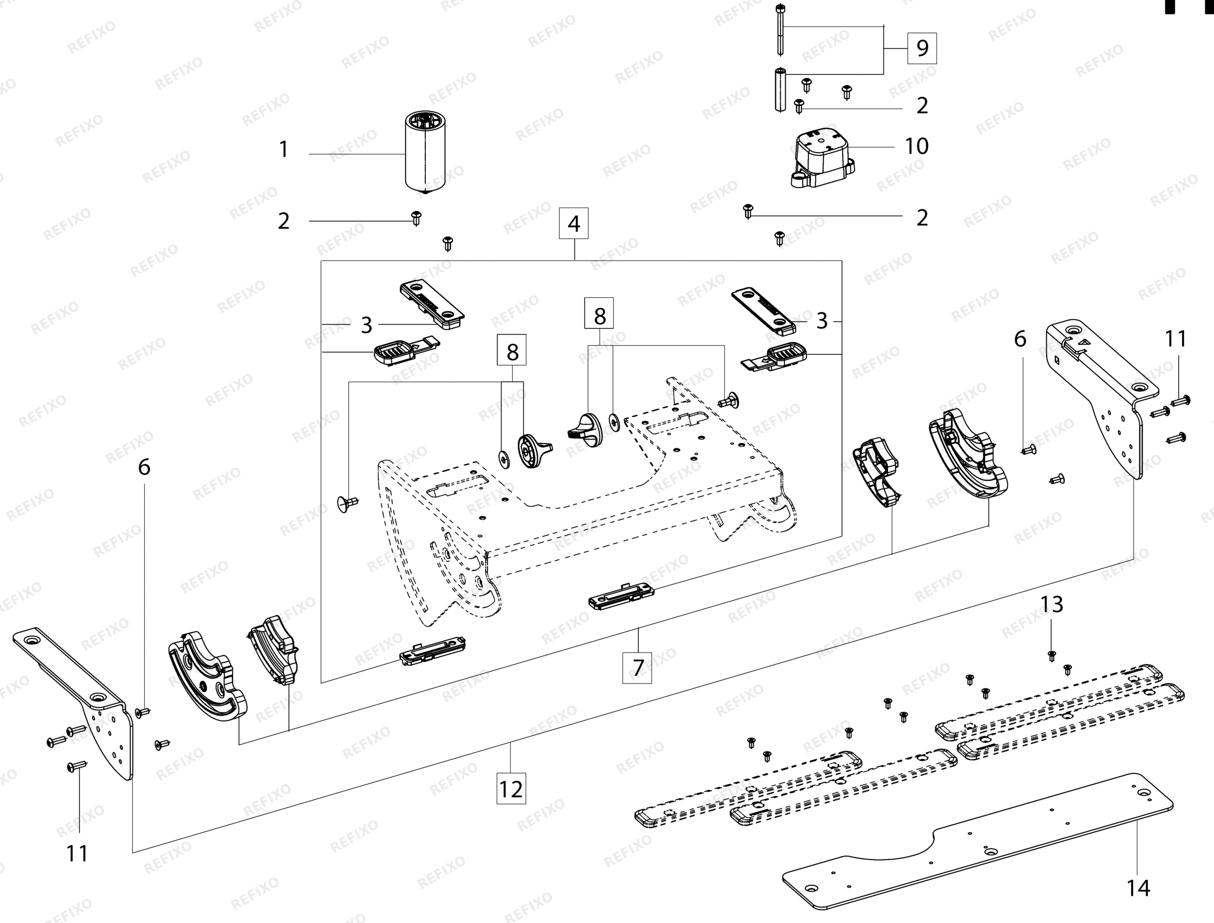 Деталировка Festool Adapterplatte AP-KA 65 - Adapterplatte AP-KA 65 500175 — схема запчастей в разборе