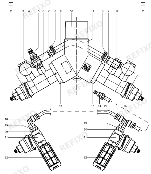 Деталировка Festool IAS 2-Doppelanschluss IAS 2-DA-CT 583215 — схема запчастей в разборе