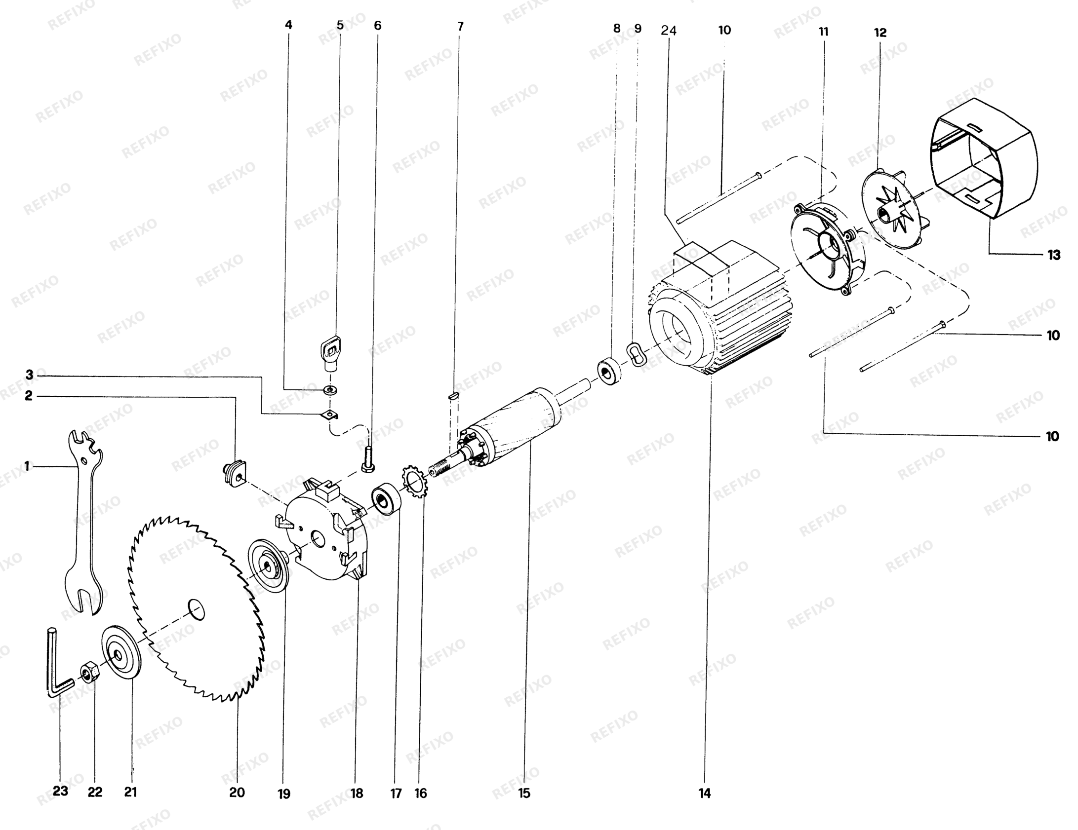 Деталировка DeWalt DW1753----D-XJ TYPE 1 RADIALKREISSÄGE DW1753----D-XJ DW1753----D — схема запчастей в разборе