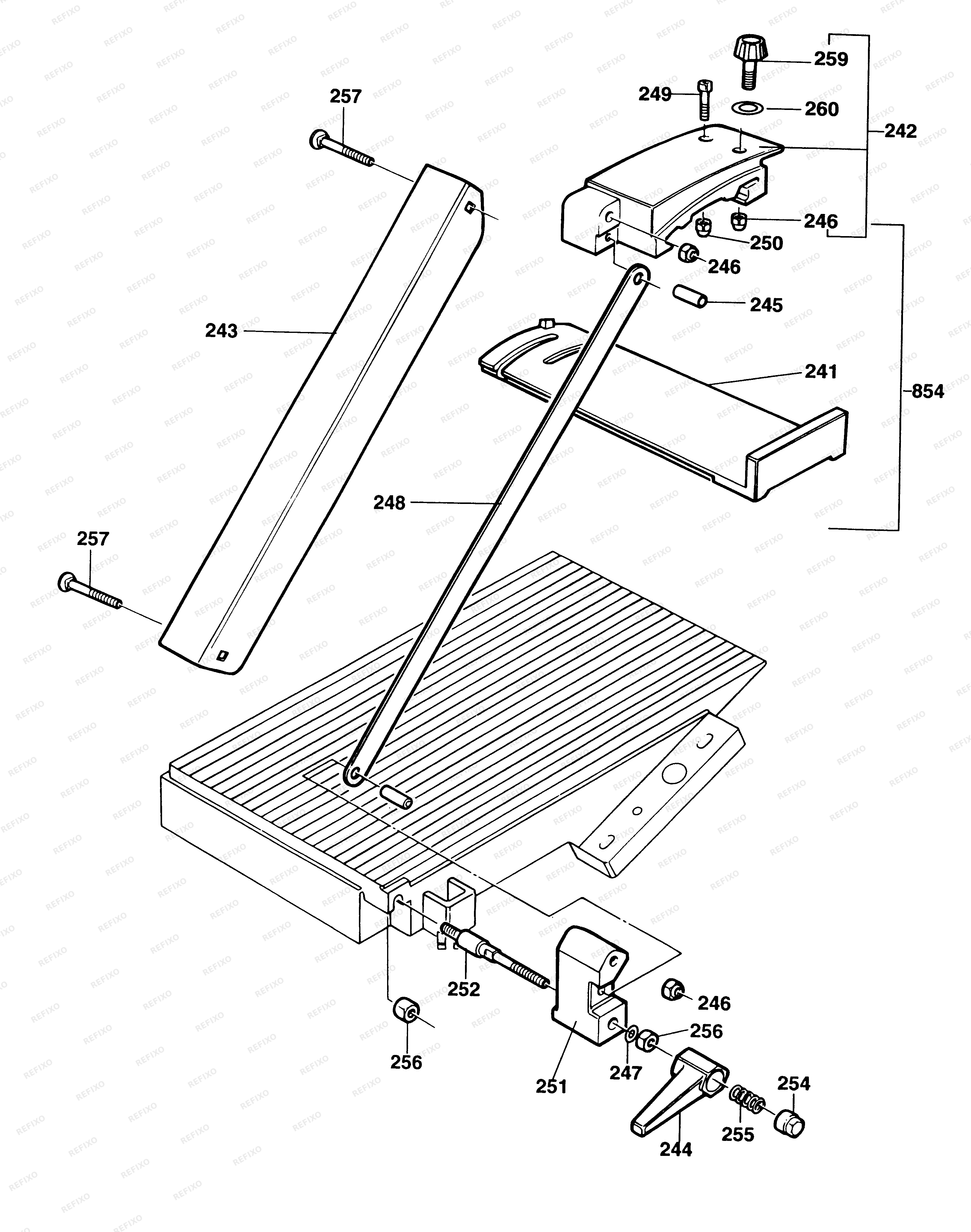 Black&Decker РЕЙСМУСНЫЙ СТАНОК P7111 — схема запчастей