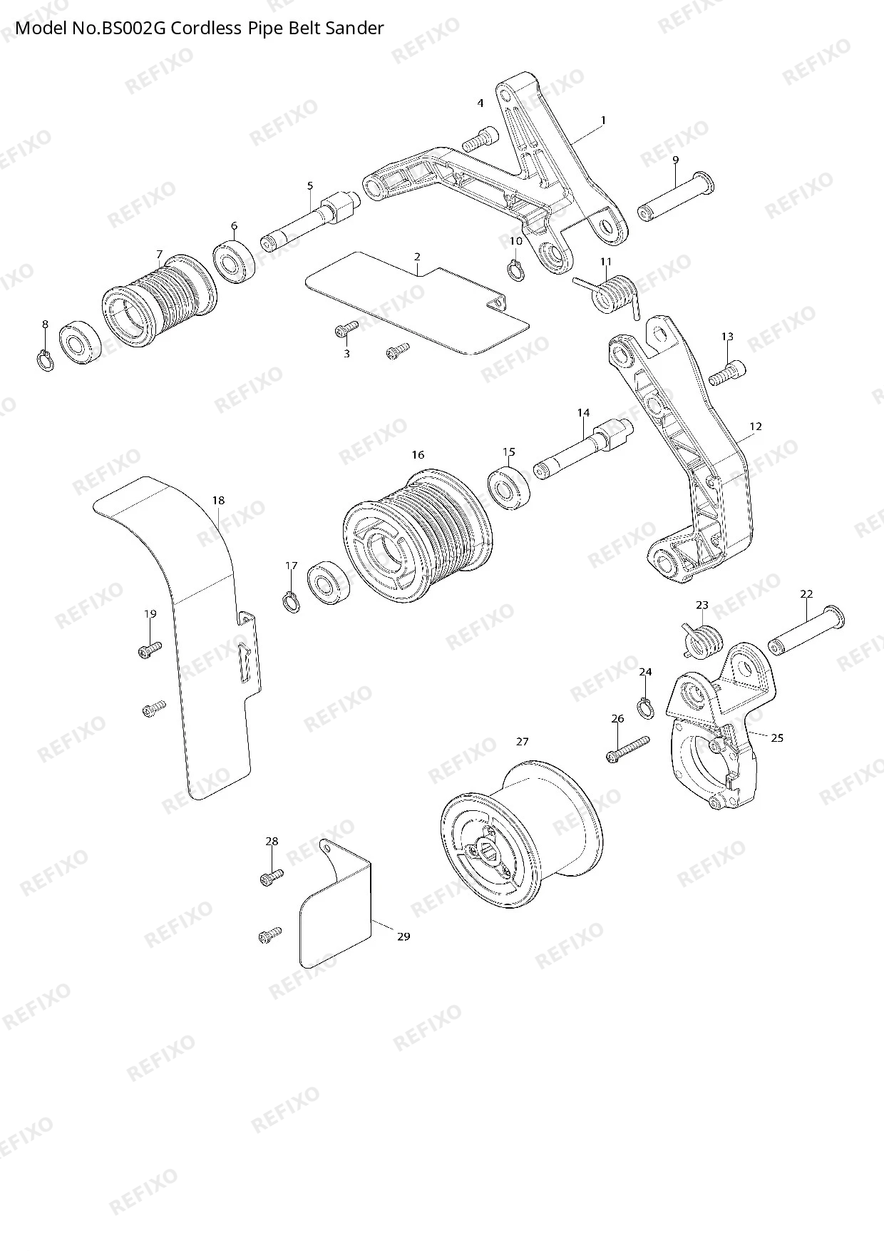 Деталировка MAKITA BS002G — схема запчастей в разборе